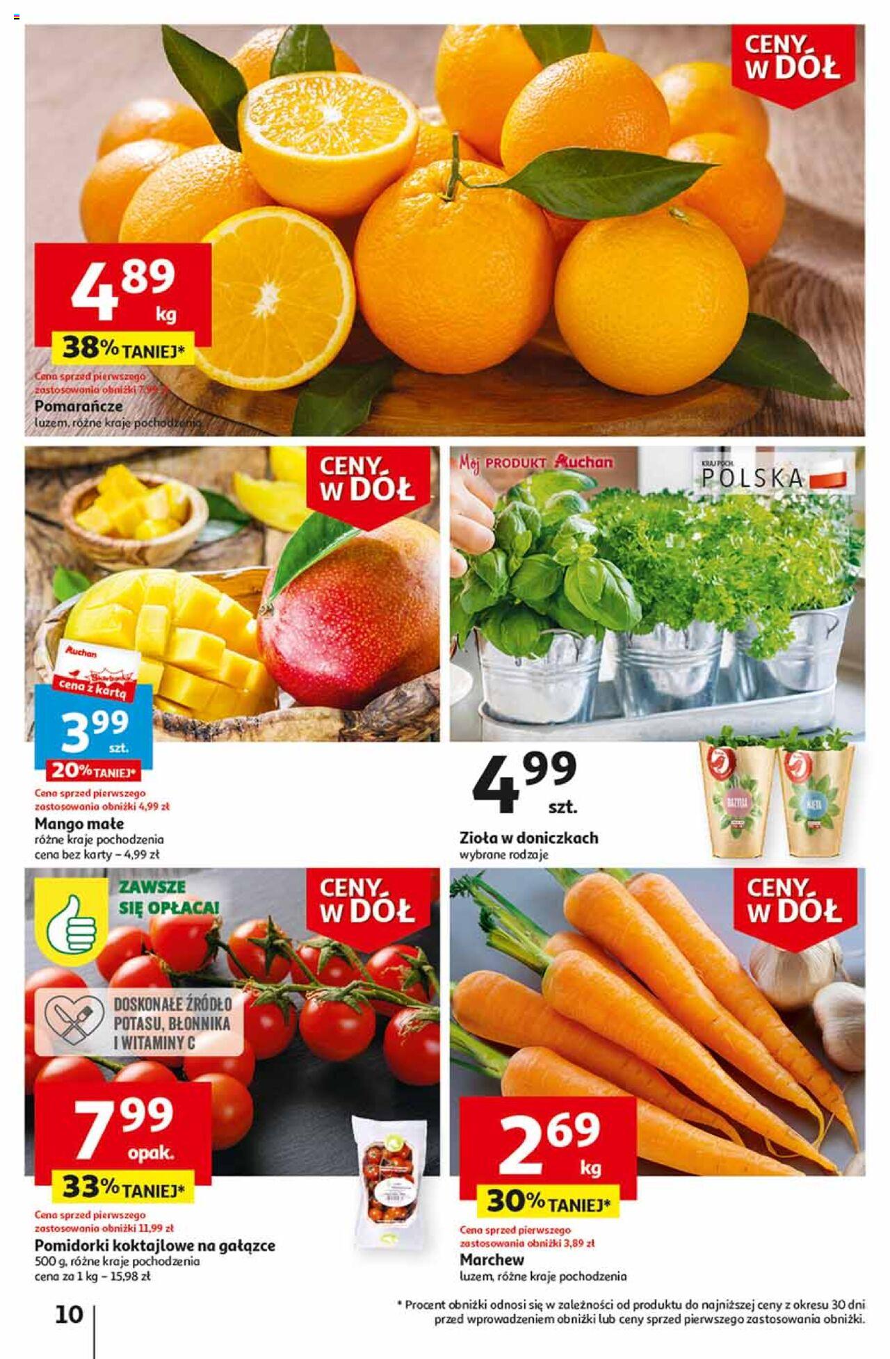 Auchan Ceny w dół Część 2 Hipermarket Gazetka ważna od 11.01.2024 do 17.01.2024 strona 10