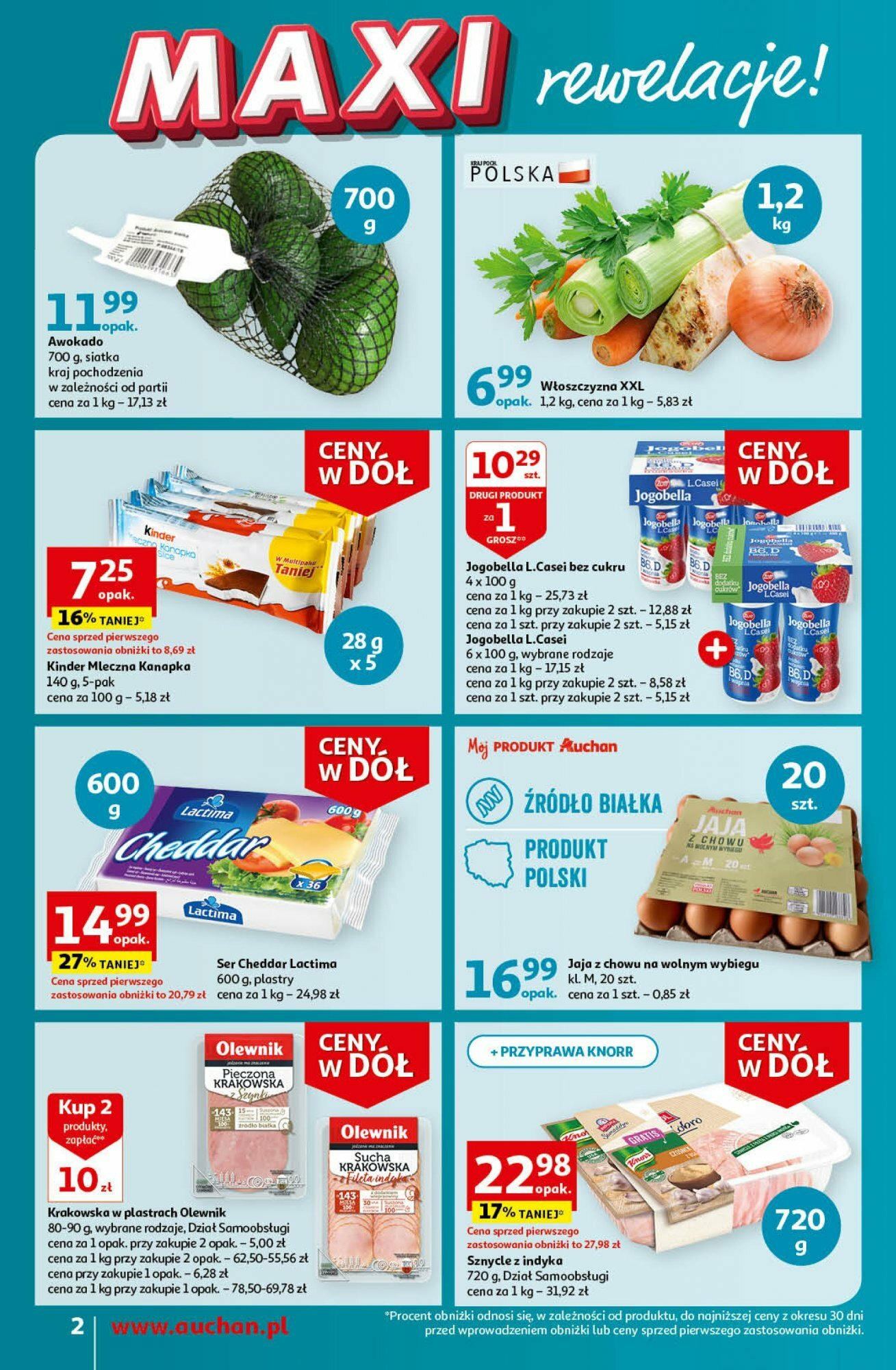 Auchan Ceny w dół Część 3 Gazetka ważna od 18.01.2024 do 24.01.2024 strona 2