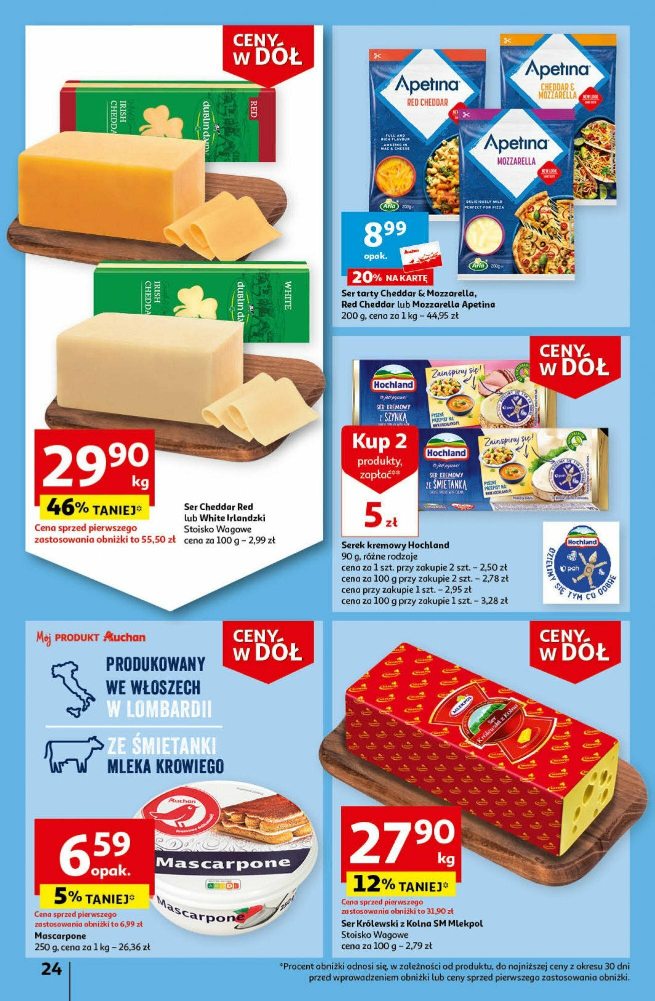 Auchan Ceny w dół Część 3 Hipermarket Gazetka ważna od 18.01.2024 do 24.01.2024 strona 24