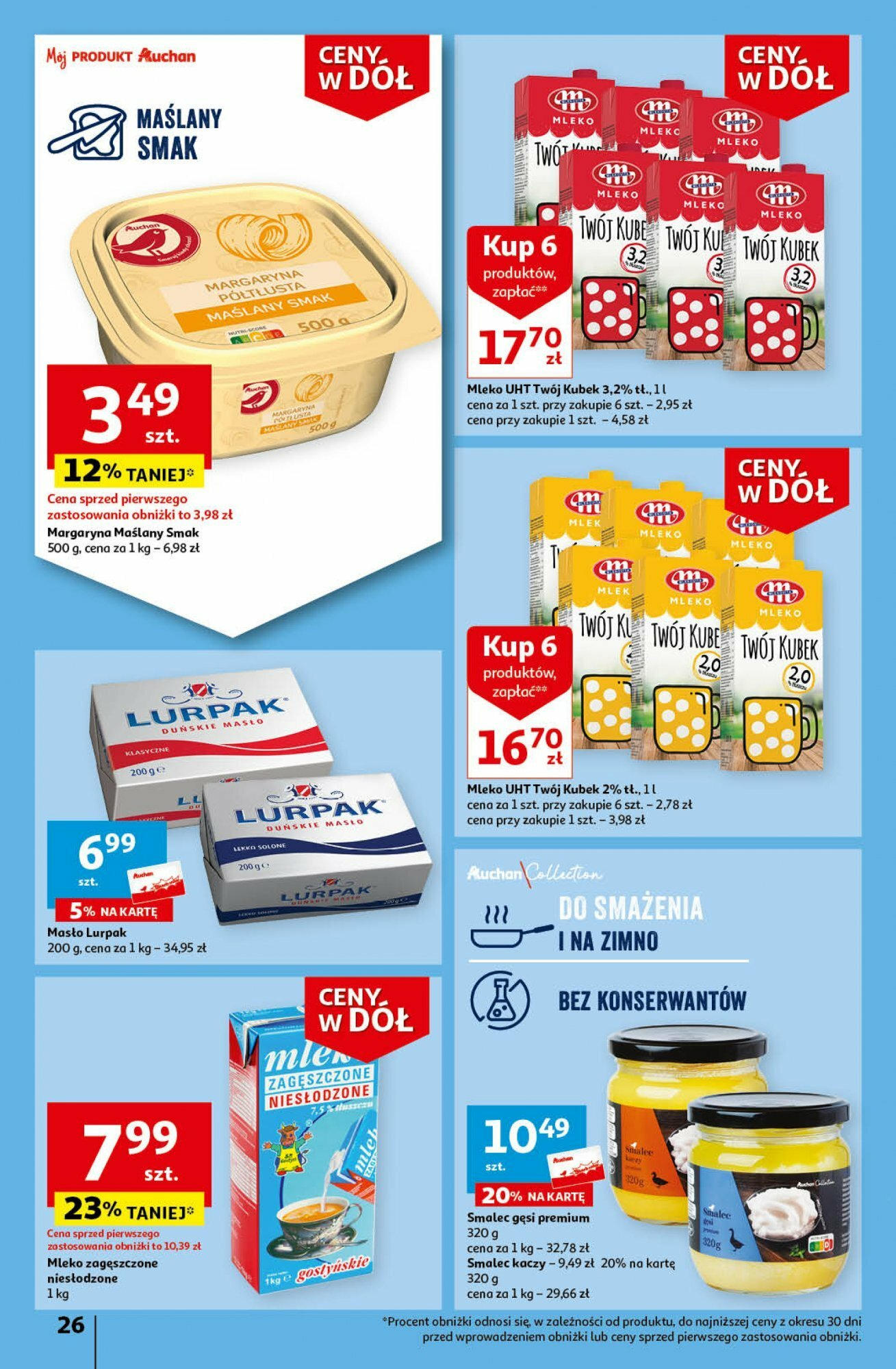 Auchan Ceny w dół Część 3 Hipermarket Gazetka ważna od 18.01.2024 do 24.01.2024 strona 26