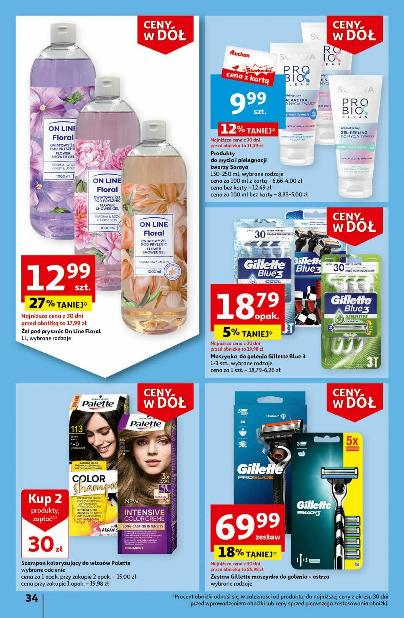 Auchan Ceny w dół Część 3 Hipermarket Gazetka ważna od 18.01.2024 do 24.01.2024 strona 34