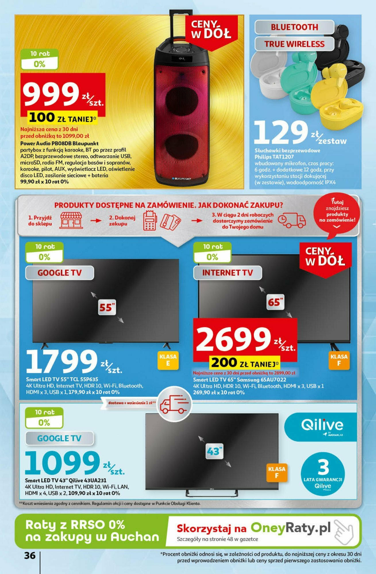 Auchan Ceny w dół Część 3 Hipermarket Gazetka ważna od 18.01.2024 do 24.01.2024 strona 36