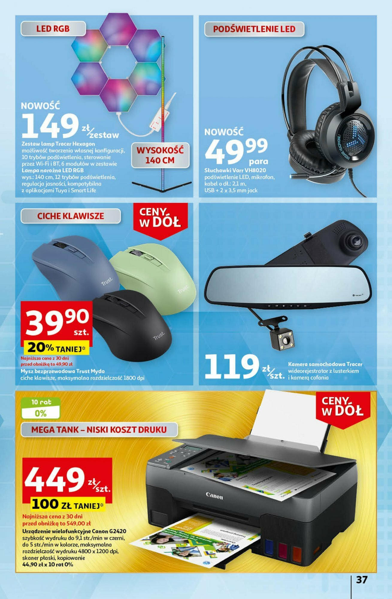 Auchan Ceny w dół Część 3 Hipermarket Gazetka ważna od 18.01.2024 do 24.01.2024 strona 37
