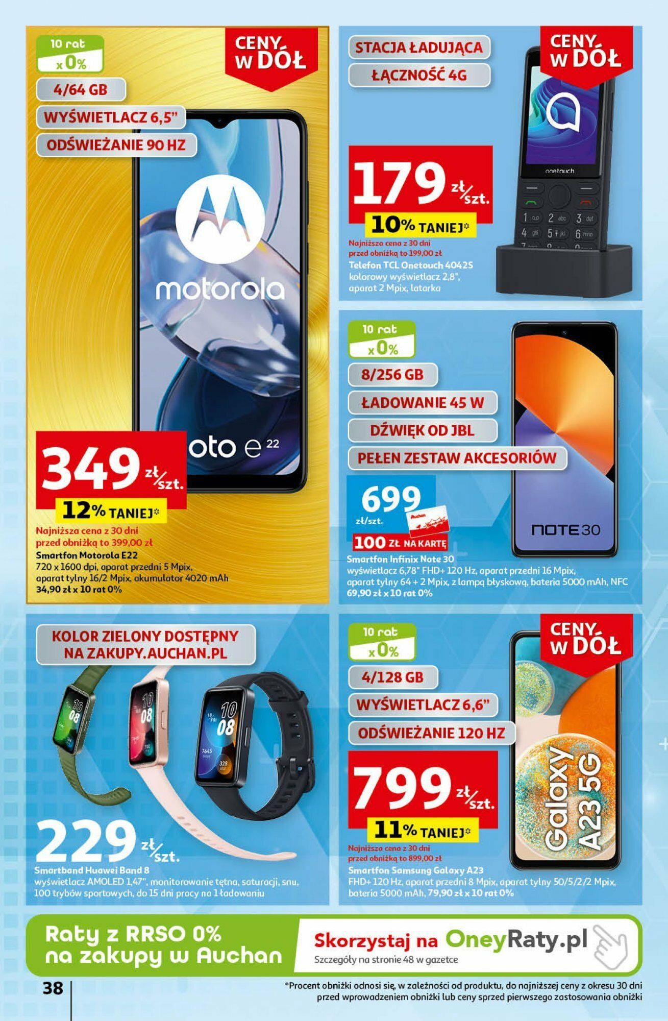 Auchan Ceny w dół Część 3 Hipermarket Gazetka ważna od 18.01.2024 do 24.01.2024 strona 38