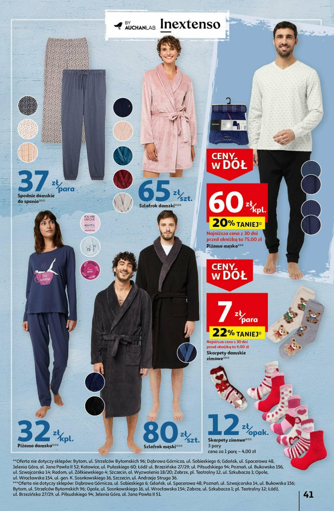 Auchan Ceny w dół Część 3 Hipermarket Gazetka ważna od 18.01.2024 do 24.01.2024 strona 41