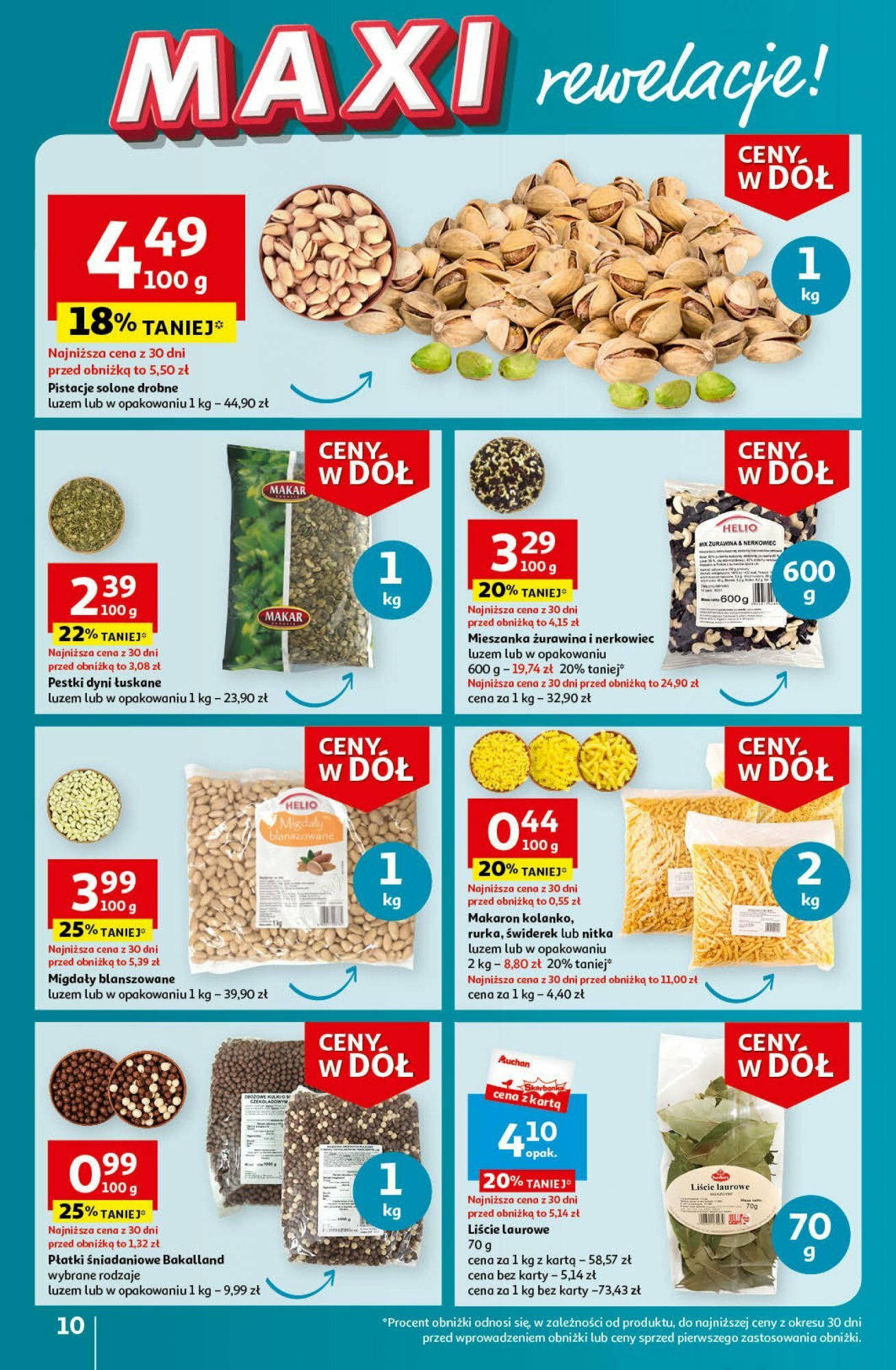 Auchan Ceny w dół Część 3 Hipermarket Gazetka ważna od 18.01.2024 do 24.01.2024 strona 10