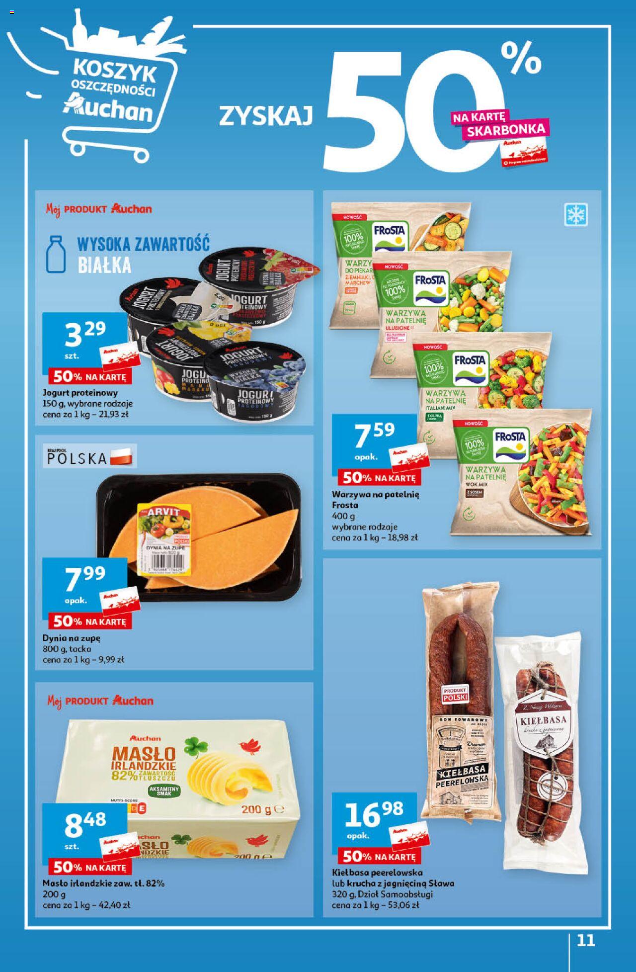 Auchan Ceny w dół Część 4 Hipermarket Gazetka ważna od 25.01.2024 do 31.01.2024 strona 11