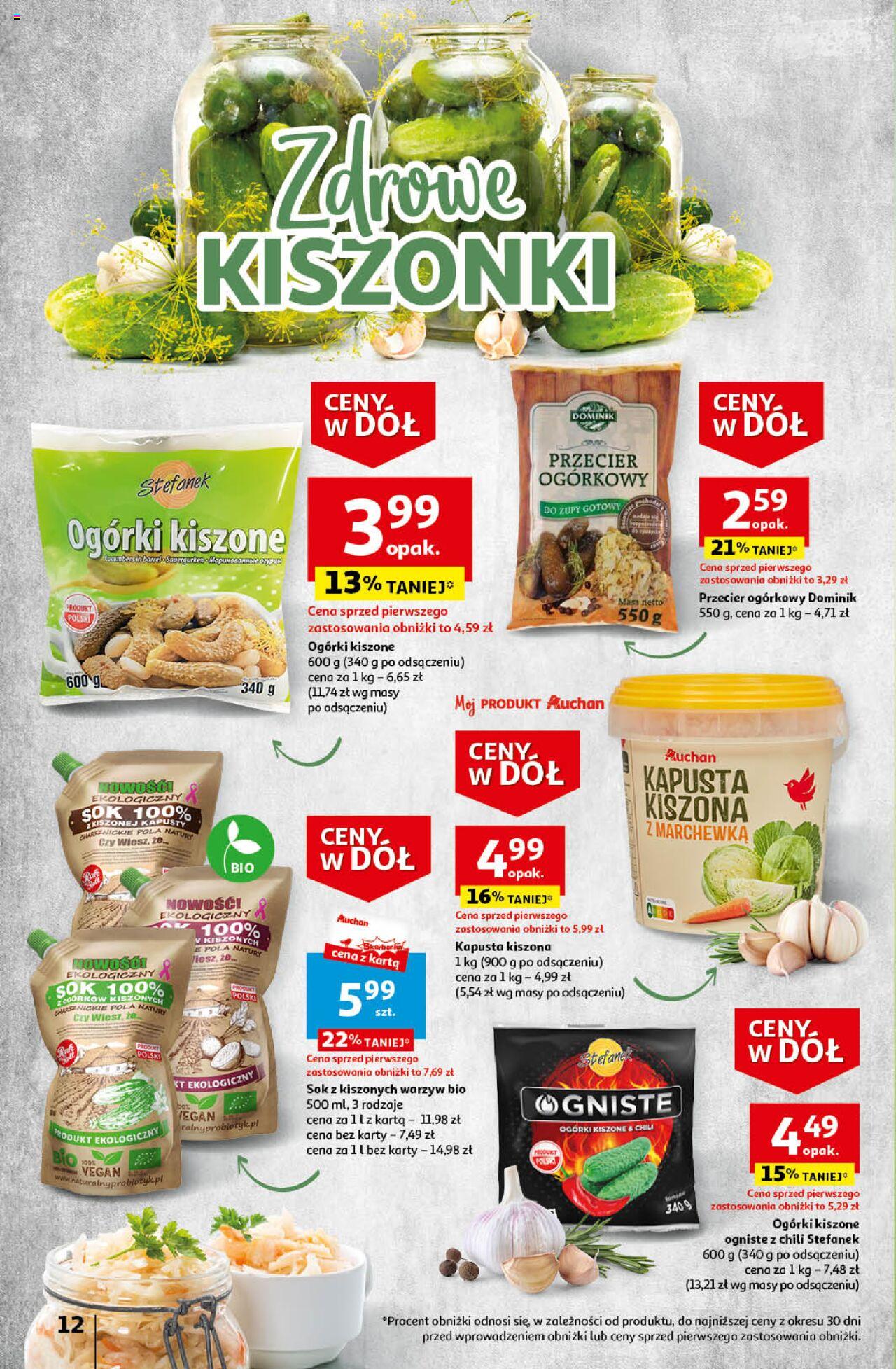 Auchan Ceny w dół Część 4 Hipermarket Gazetka ważna od 25.01.2024 do 31.01.2024 strona 12