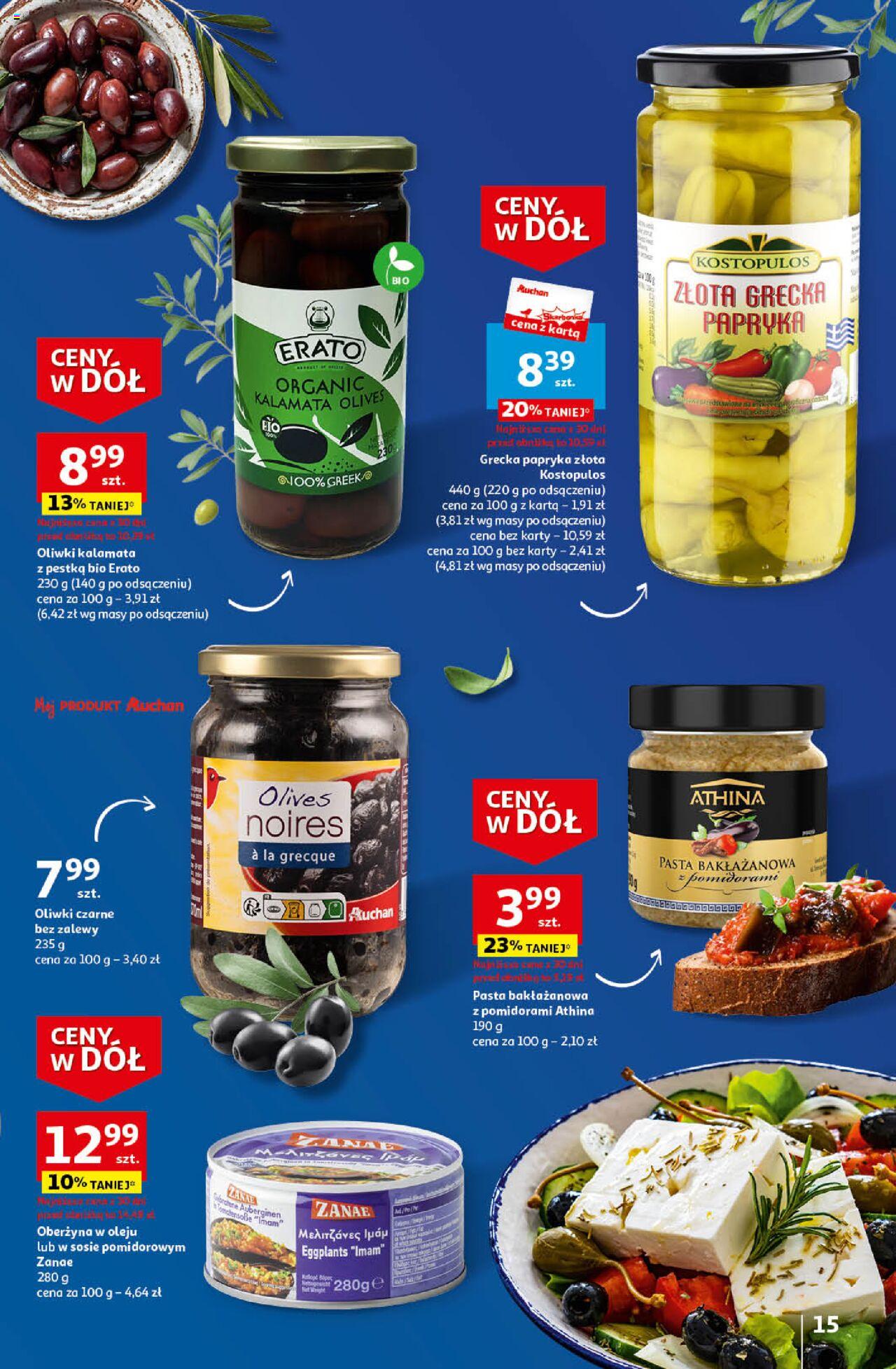 Auchan Ceny w dół Część 4 Hipermarket Gazetka ważna od 25.01.2024 do 31.01.2024 strona 15