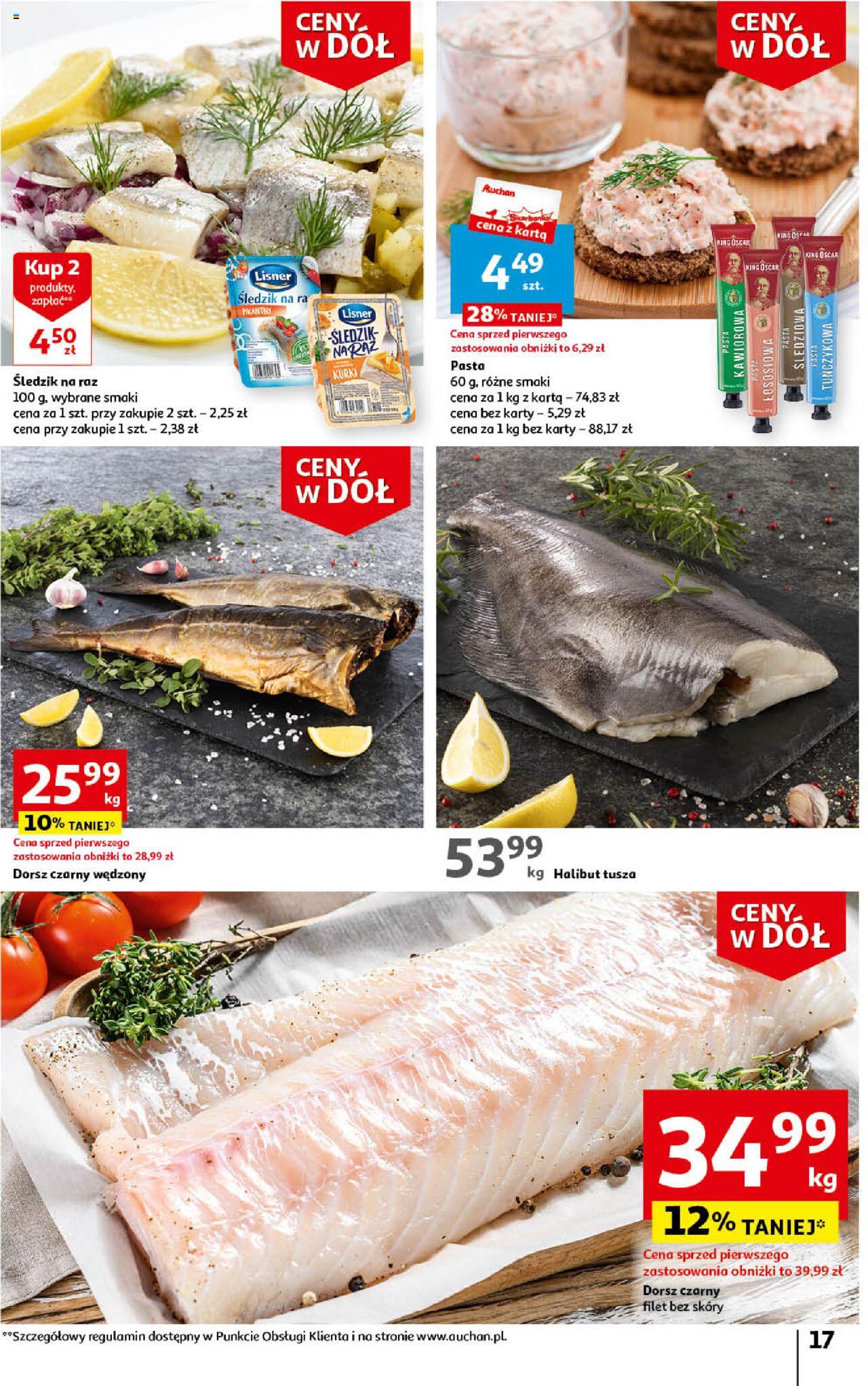 Auchan Ceny w dół Część 4 Hipermarket Gazetka ważna od 25.01.2024 do 31.01.2024 strona 17