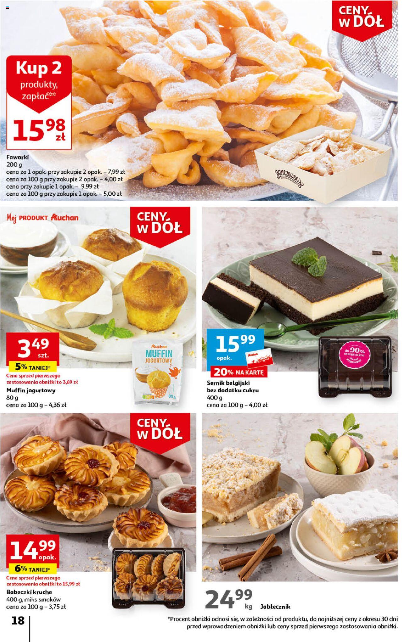 Auchan Ceny w dół Część 4 Hipermarket Gazetka ważna od 25.01.2024 do 31.01.2024 strona 18
