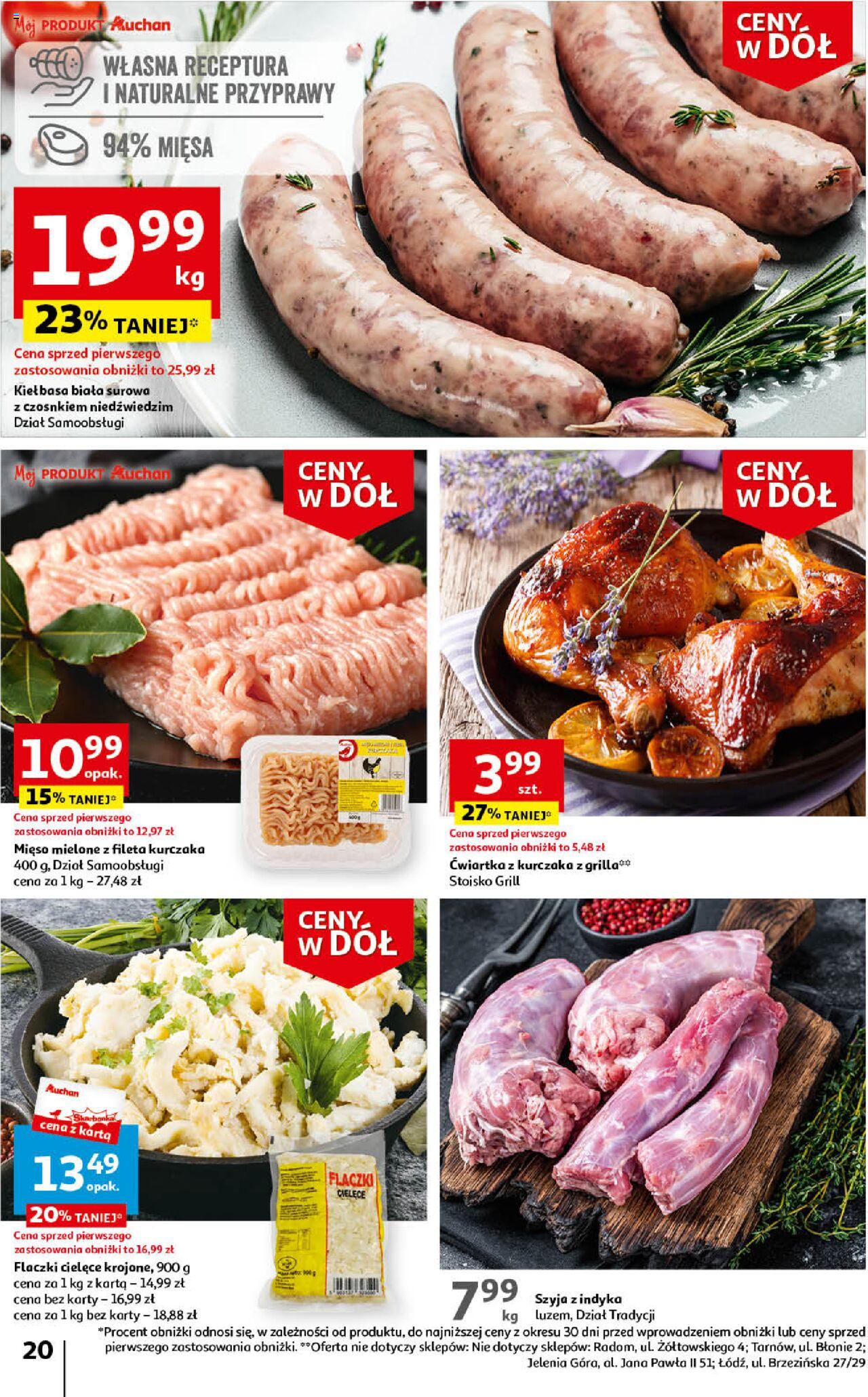 Auchan Ceny w dół Część 4 Hipermarket Gazetka ważna od 25.01.2024 do 31.01.2024 strona 20