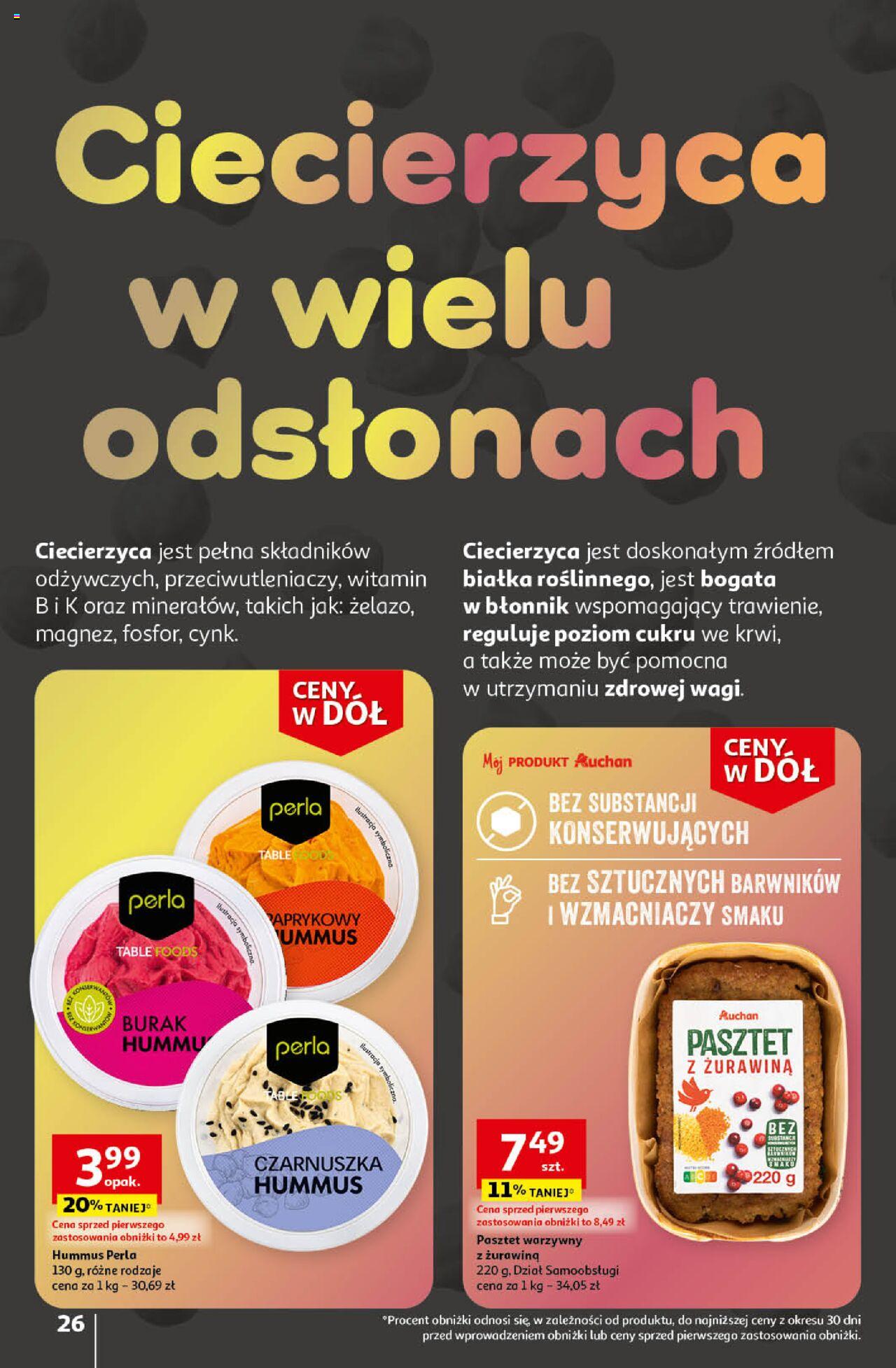 Auchan Ceny w dół Część 4 Hipermarket Gazetka ważna od 25.01.2024 do 31.01.2024 strona 26