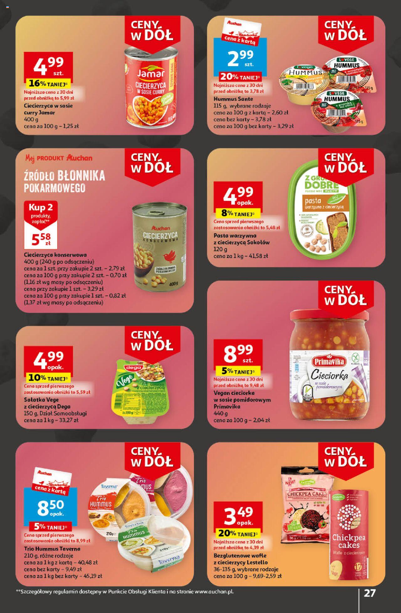 Auchan Ceny w dół Część 4 Hipermarket Gazetka ważna od 25.01.2024 do 31.01.2024 strona 27