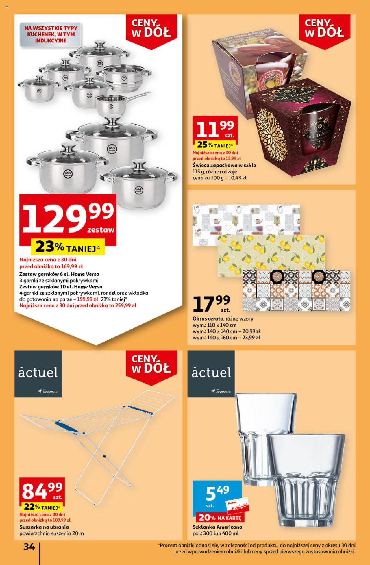 Auchan Ceny w dół Część 4 Hipermarket Gazetka ważna od 25.01.2024 do 31.01.2024 strona 34