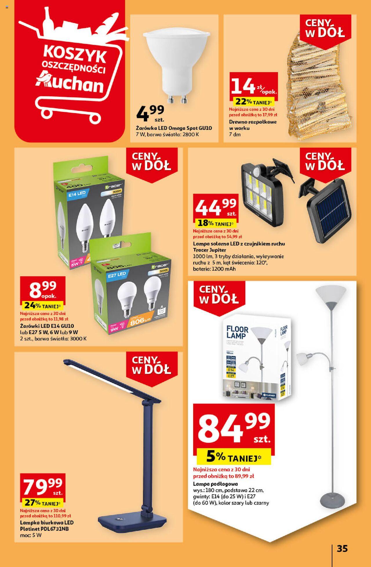 Auchan Ceny w dół Część 4 Hipermarket Gazetka ważna od 25.01.2024 do 31.01.2024 strona 35