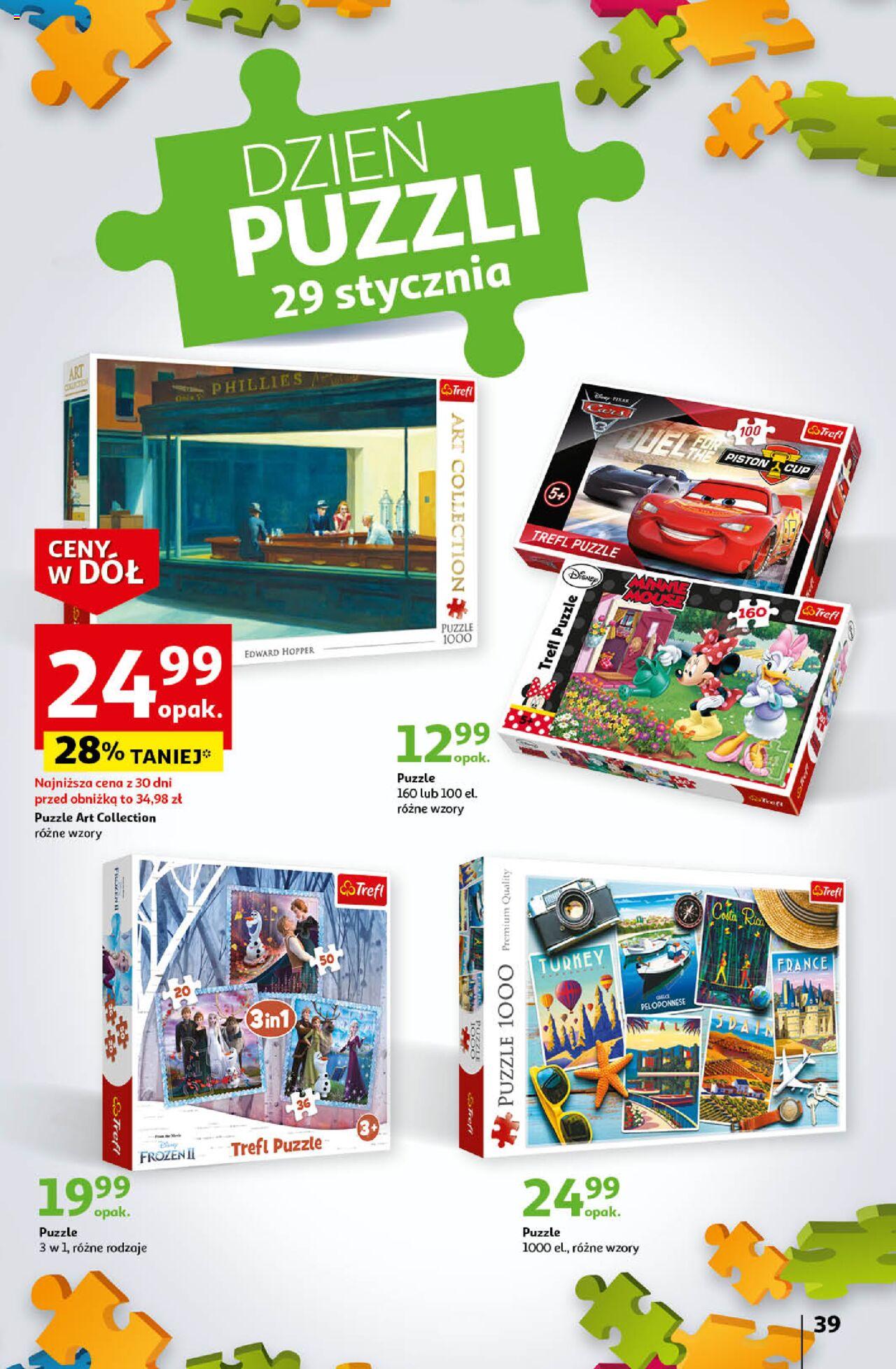Auchan Ceny w dół Część 4 Hipermarket Gazetka ważna od 25.01.2024 do 31.01.2024 strona 39