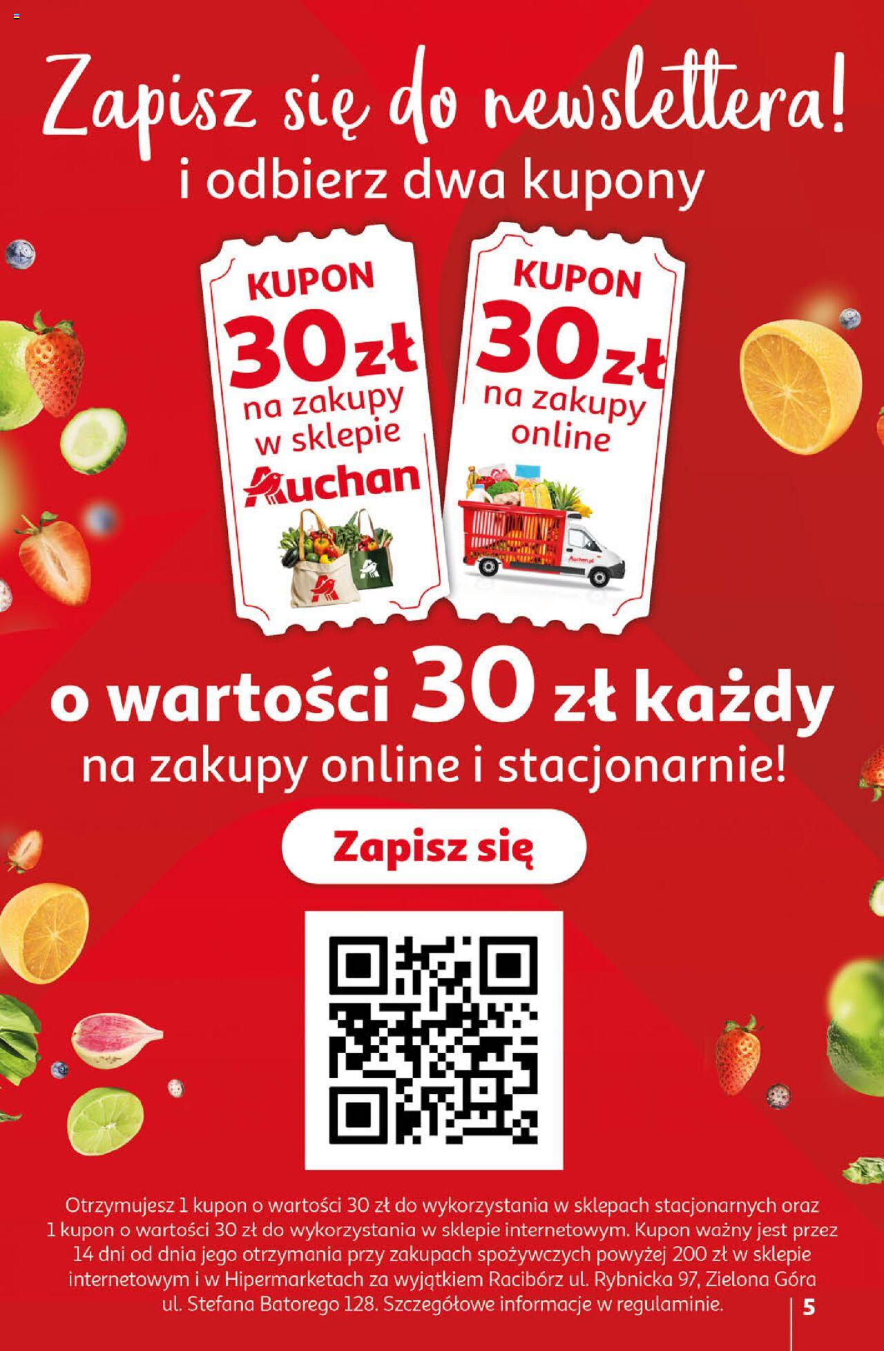 Auchan Ceny w dół Część 4 Hipermarket Gazetka ważna od 25.01.2024 do 31.01.2024 strona 5