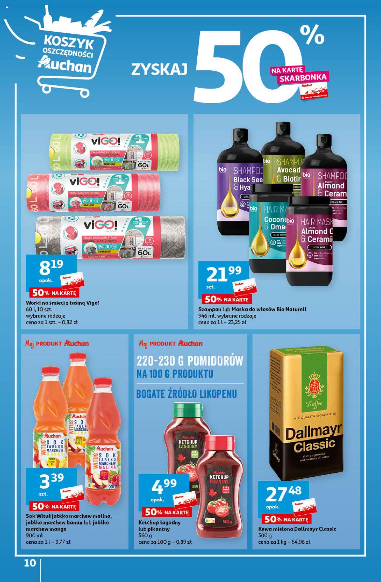 Auchan Ceny w dół Część 4 Hipermarket Gazetka ważna od 25.01.2024 do 31.01.2024 strona 10