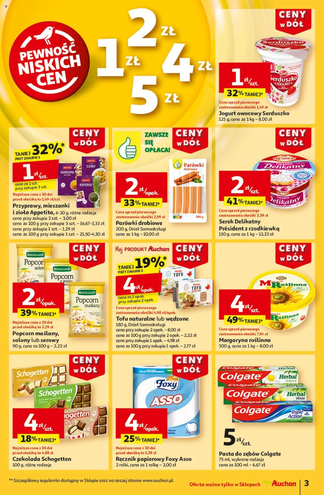 Auchan Ceny w dół  Gazetka ważna od 02.01.2025 do 08.01.2025 strona 3