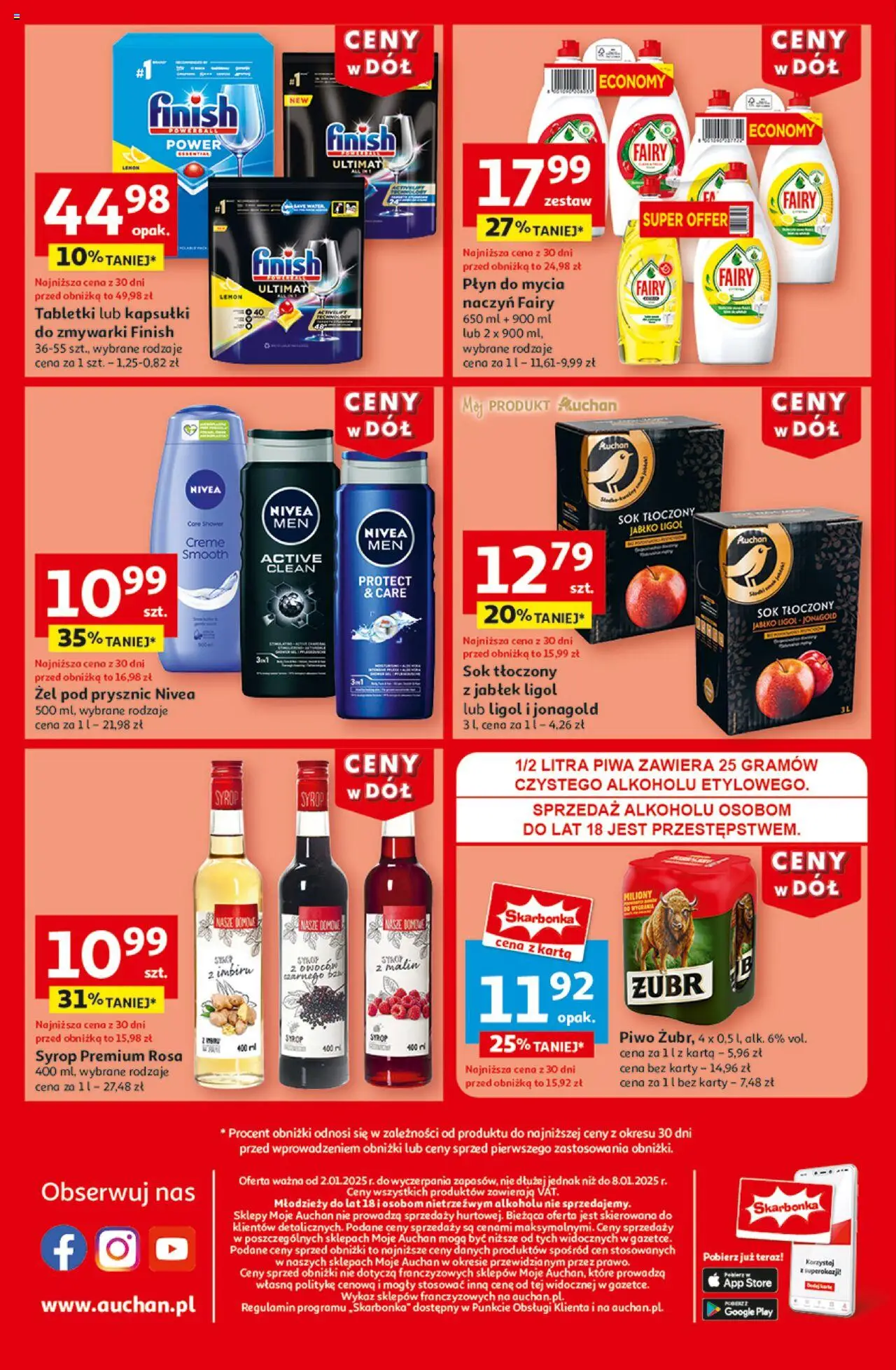 Auchan Ceny w dół  Gazetka ważna od 02.01.2025 do 08.01.2025 strona 10