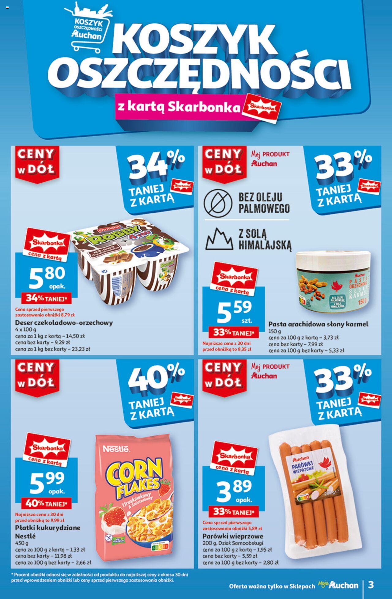 Auchan Ceny w dół Gazetka ważna od 04.07.2024 do 10.07.2024 strona 3