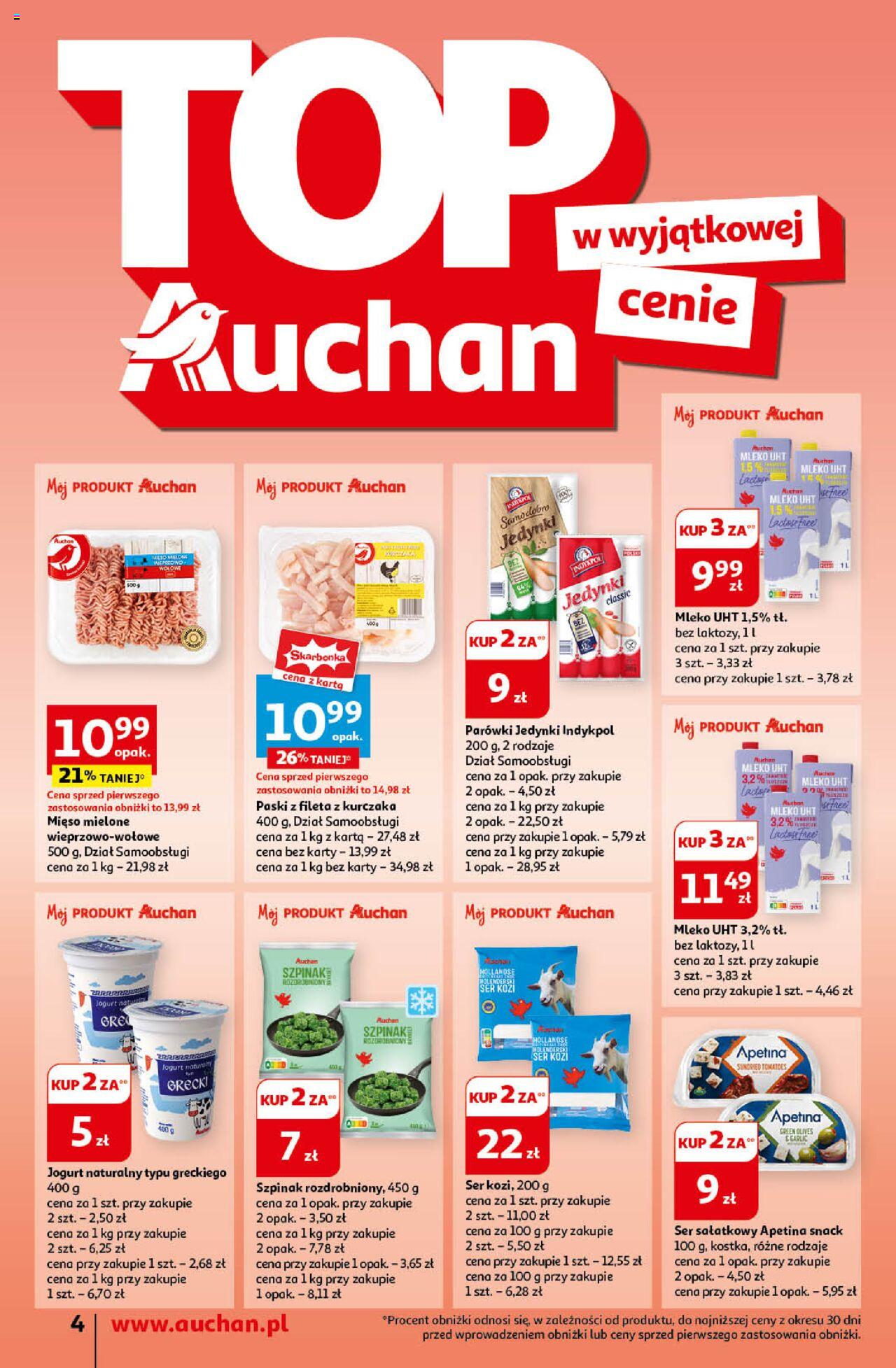 Auchan Ceny w dół Gazetka ważna od  06.06.2024 do 12.06.2024 strona 4
