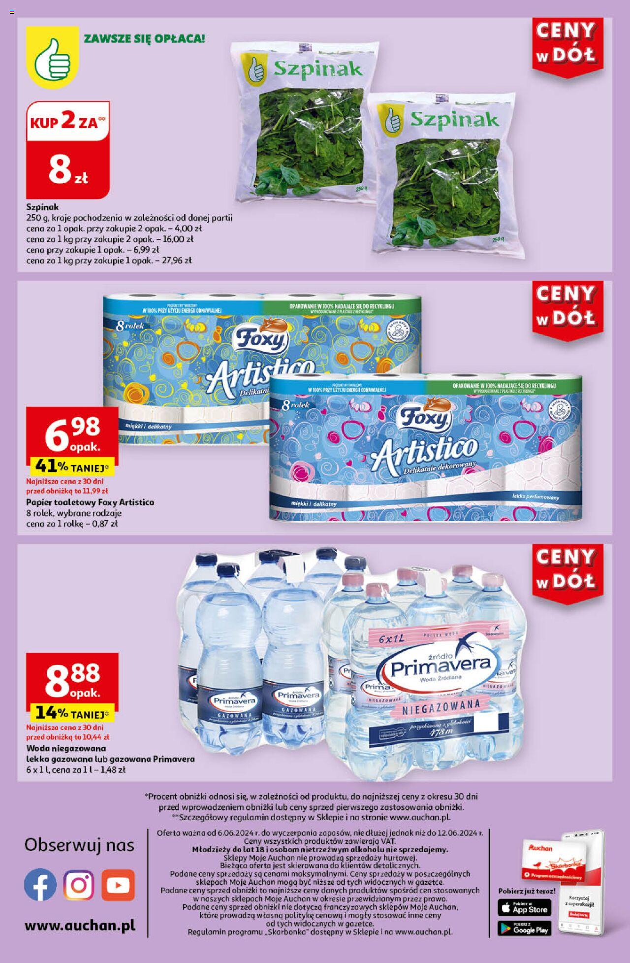 Auchan Ceny w dół Gazetka ważna od  06.06.2024 do 12.06.2024 strona 8