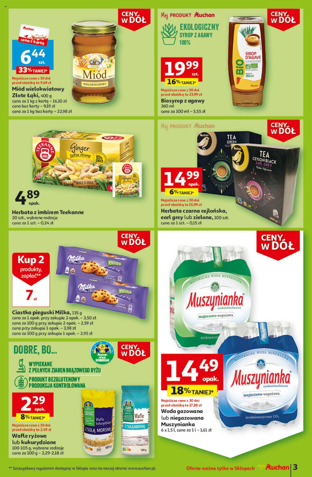 Auchan Ceny w dół Gazetka ważna od 11.01.2024 do 17.01.2024 strona 3