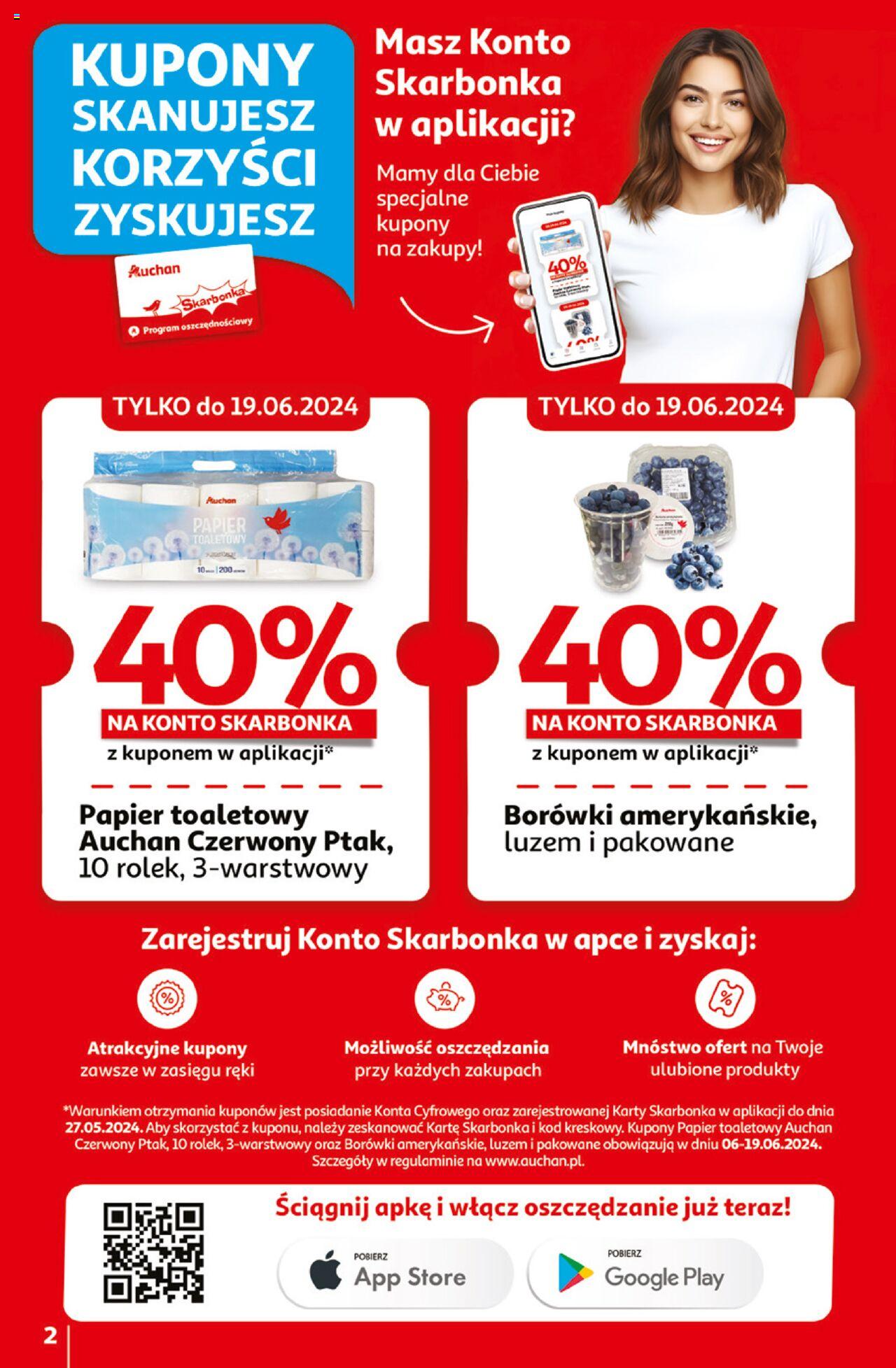 Auchan Ceny w dół Gazetka ważna od 13.06.2024 do 19.06.2024 strona 2