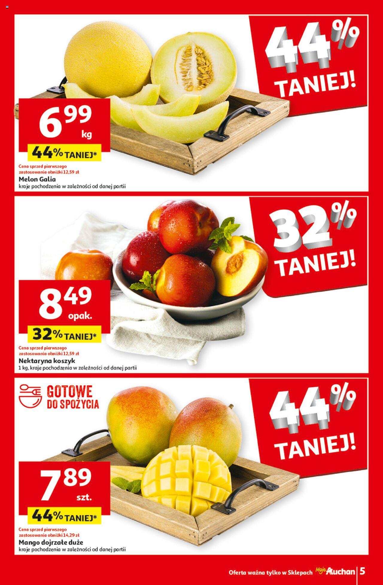 Auchan Ceny w dół Gazetka ważna od 13.06.2024 do 19.06.2024 strona 5
