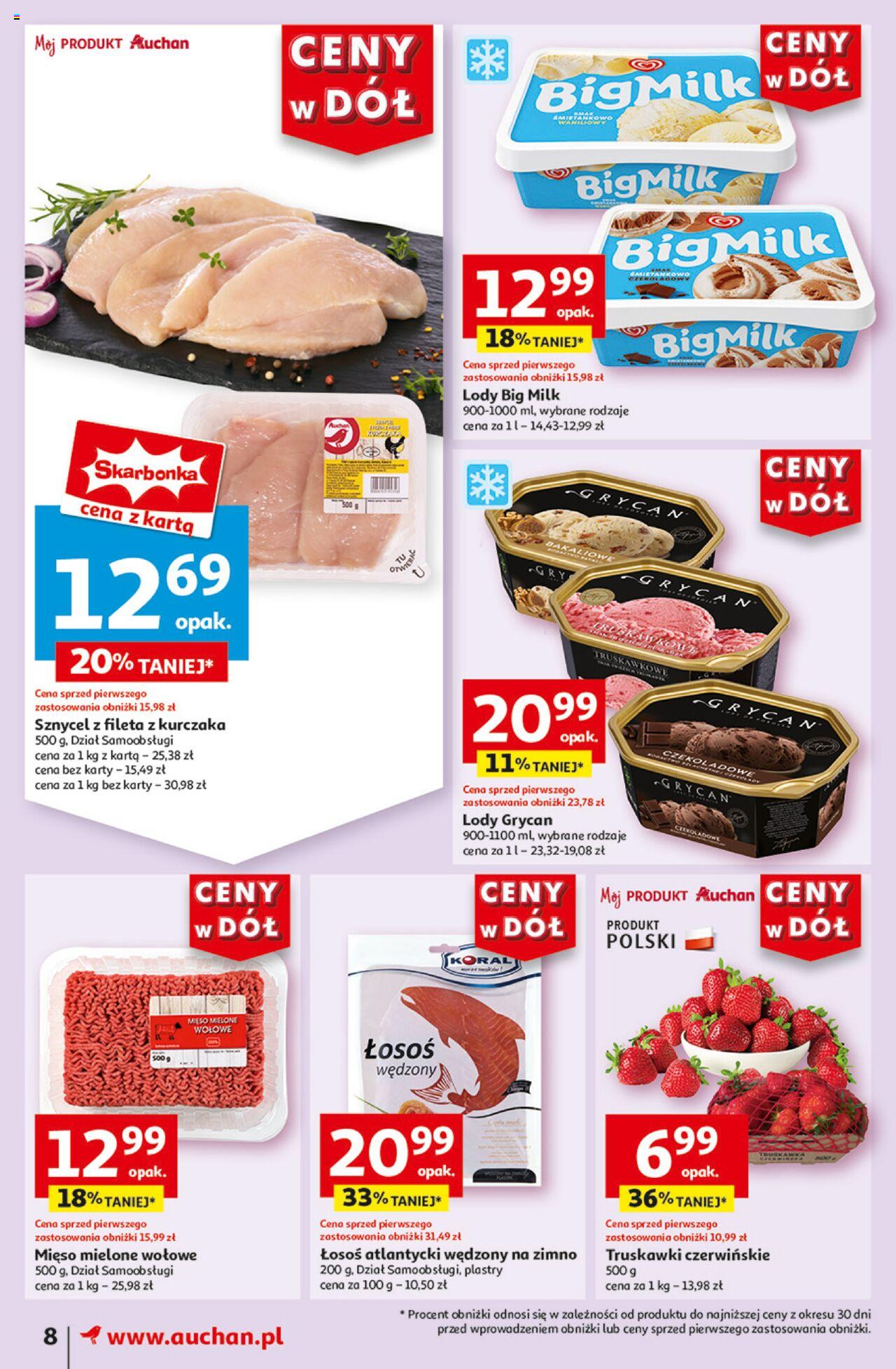 Auchan Ceny w dół Gazetka ważna od 13.06.2024 do 19.06.2024 strona 8