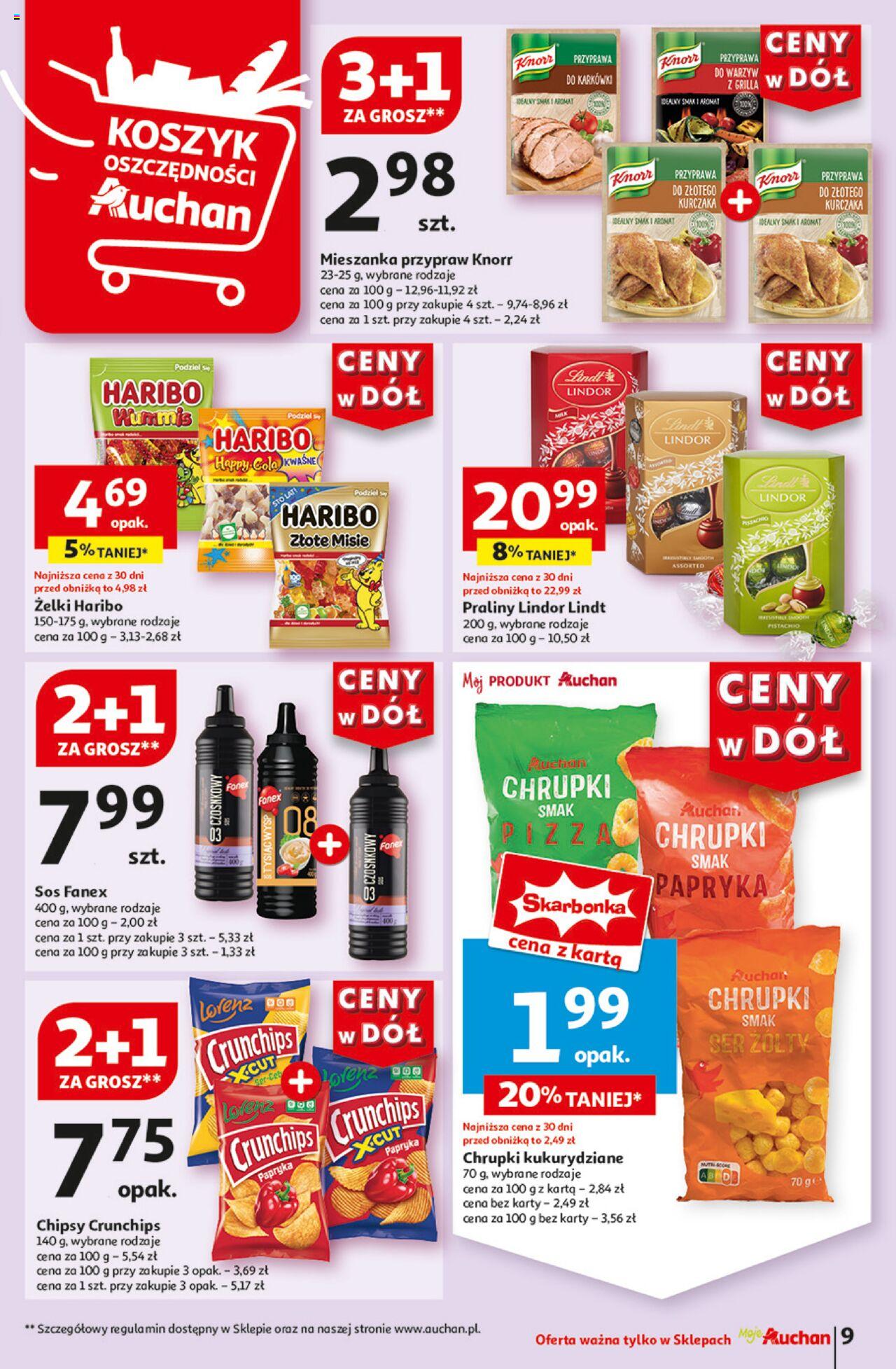 Auchan Ceny w dół Gazetka ważna od 13.06.2024 do 19.06.2024 strona 9