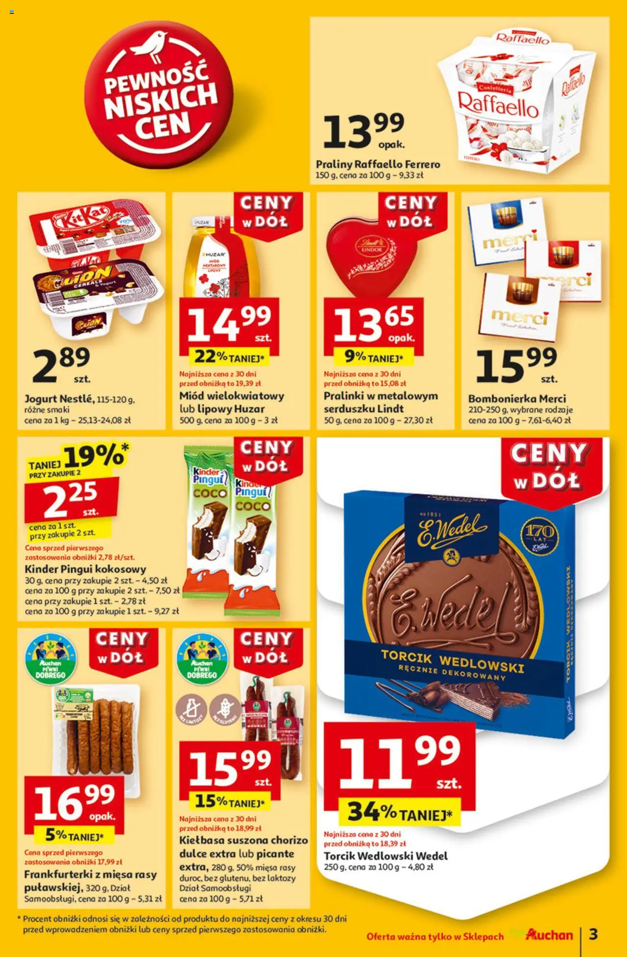 Auchan Ceny w dół Gazetka ważna od 16.01.2025 do 22.01.2025 strona 3