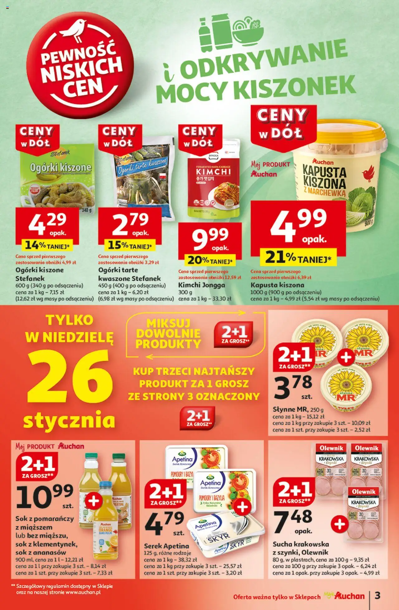 Auchan Ceny w dół Gazetka ważna od 23.01.2025 do 29.01.2025 strona 3