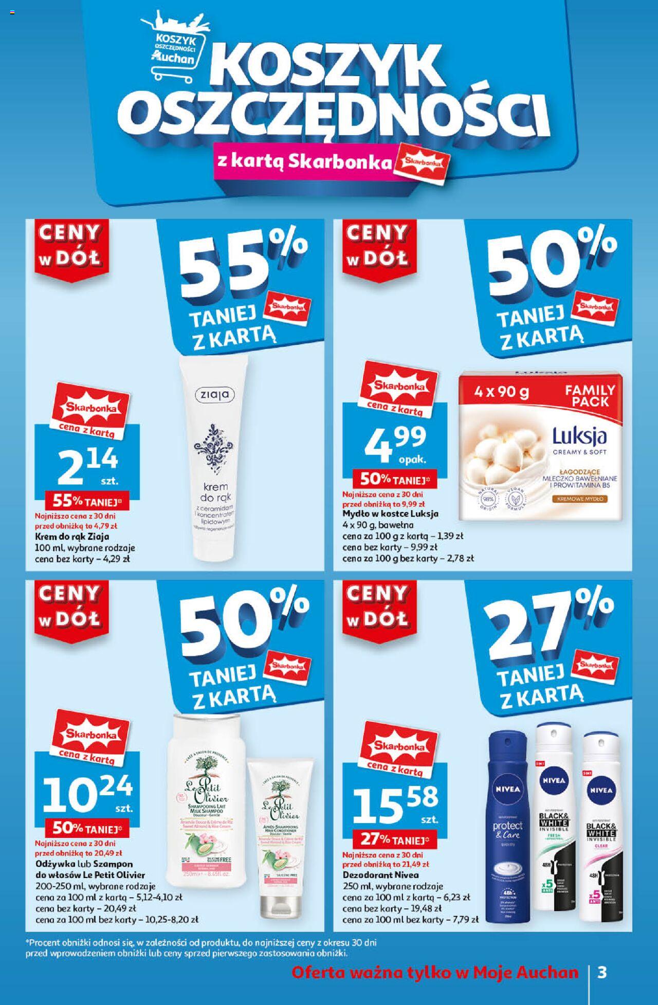 Auchan Ceny w dół  Gazetka ważna od 25.07.2024 do 31.07.2024 strona 3