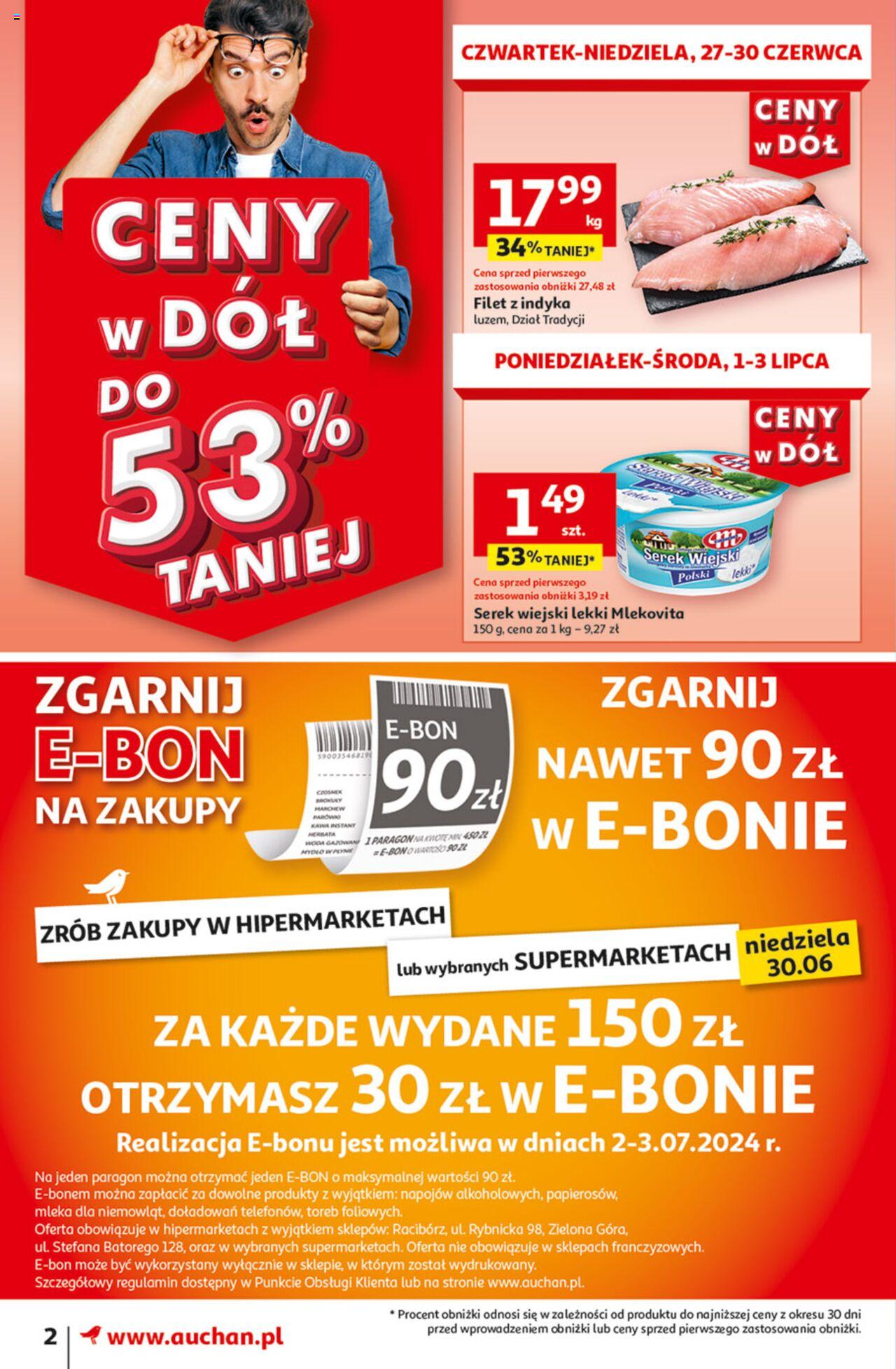 Auchan Ceny w dół Gazetka ważna od 27.06.2024 do 03.07.2024 strona 2