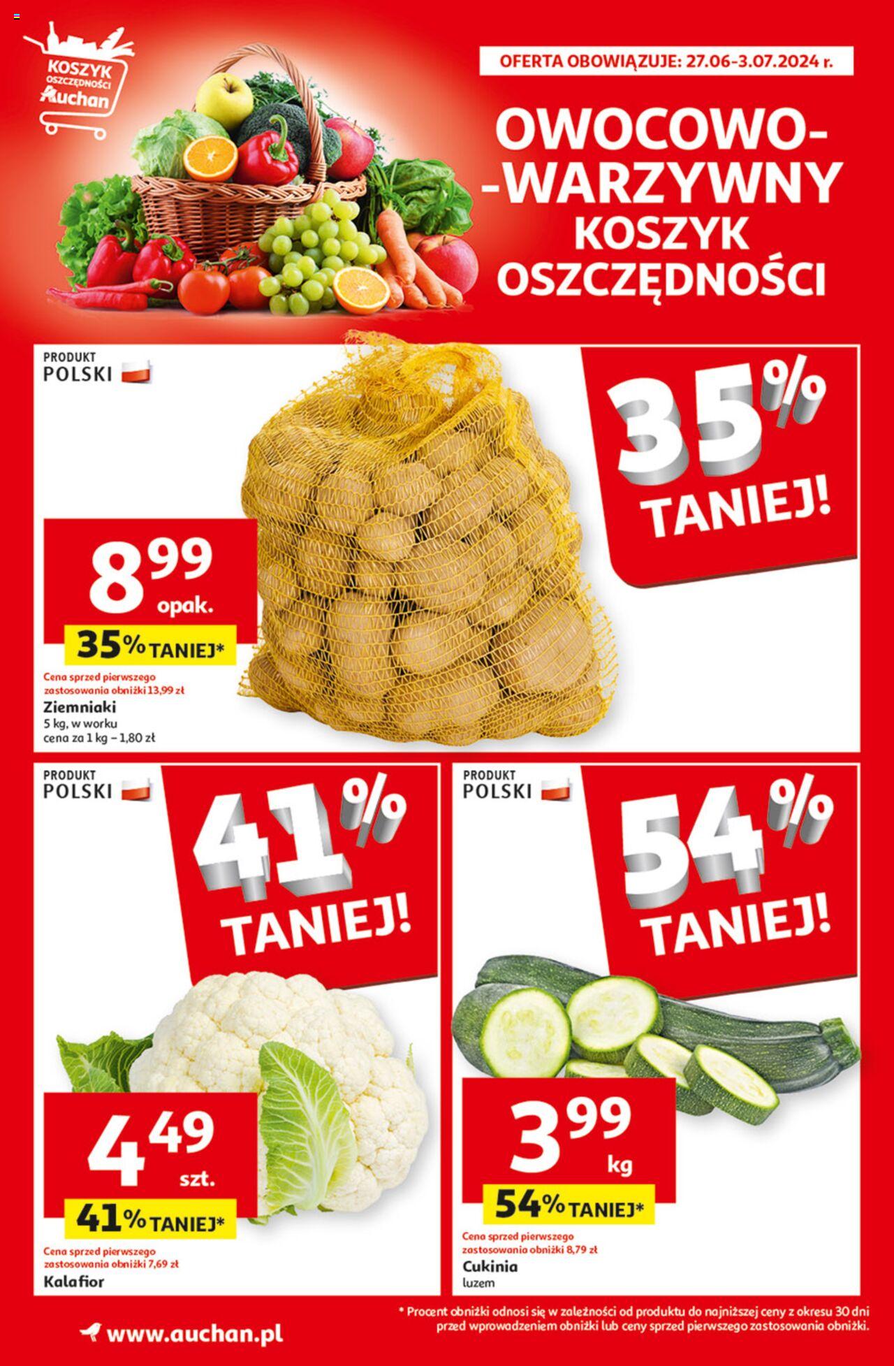 Auchan Ceny w dół Gazetka ważna od 27.06.2024 do 03.07.2024 strona 3