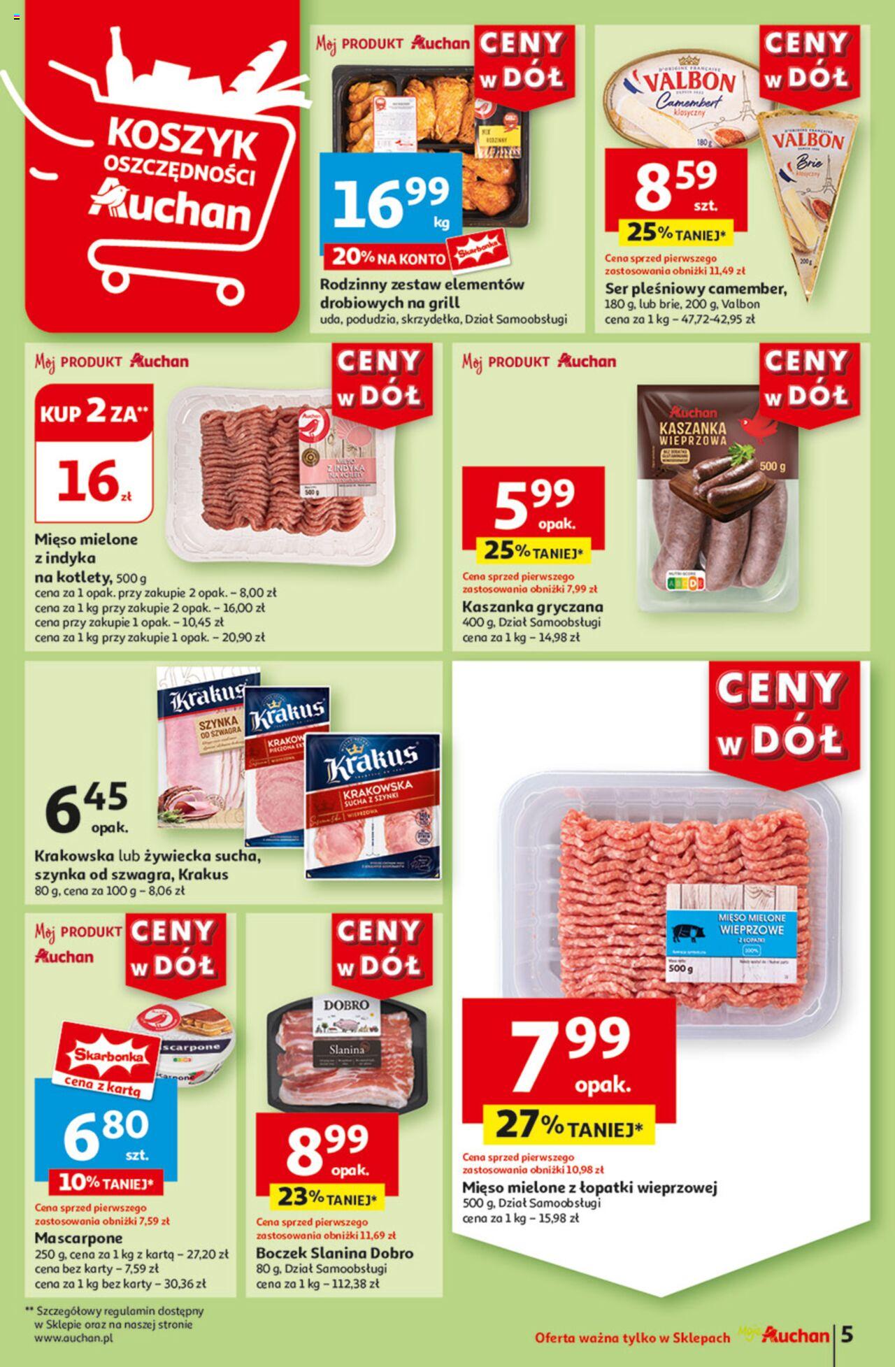 Auchan Ceny w dół Gazetka ważna od 27.06.2024 do 03.07.2024 strona 6