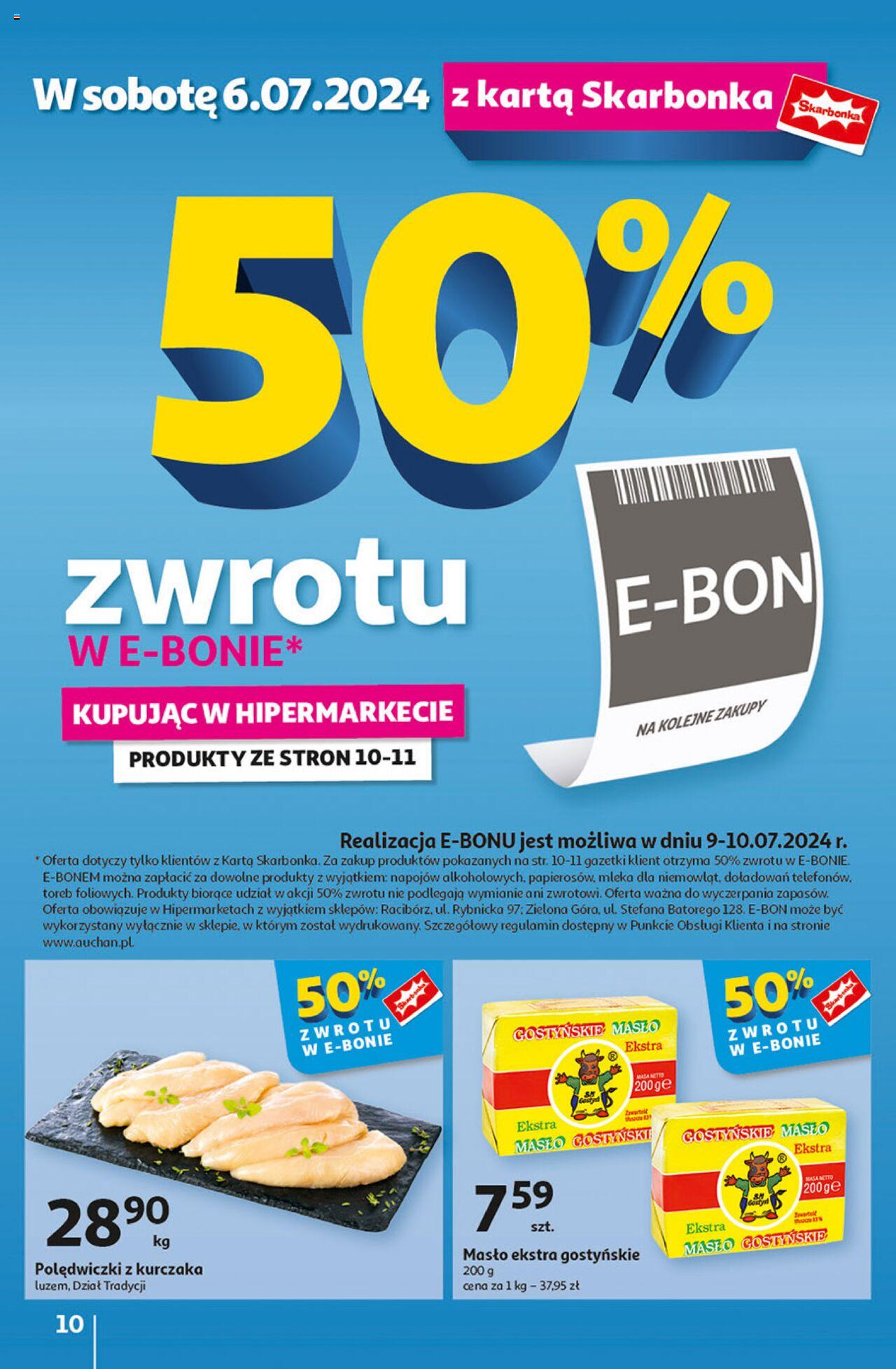Auchan Ceny w dół Hipermarket Gazetka ważna od 04.07.2024 do 10.07.2024 strona 12