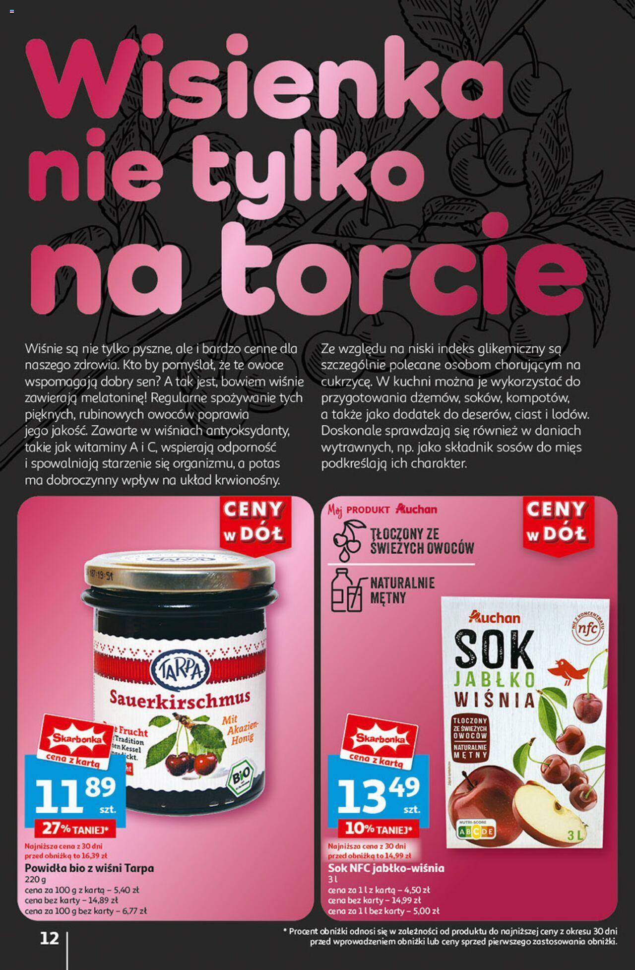 Auchan Ceny w dół Hipermarket Gazetka ważna od 04.07.2024 do 10.07.2024 strona 14