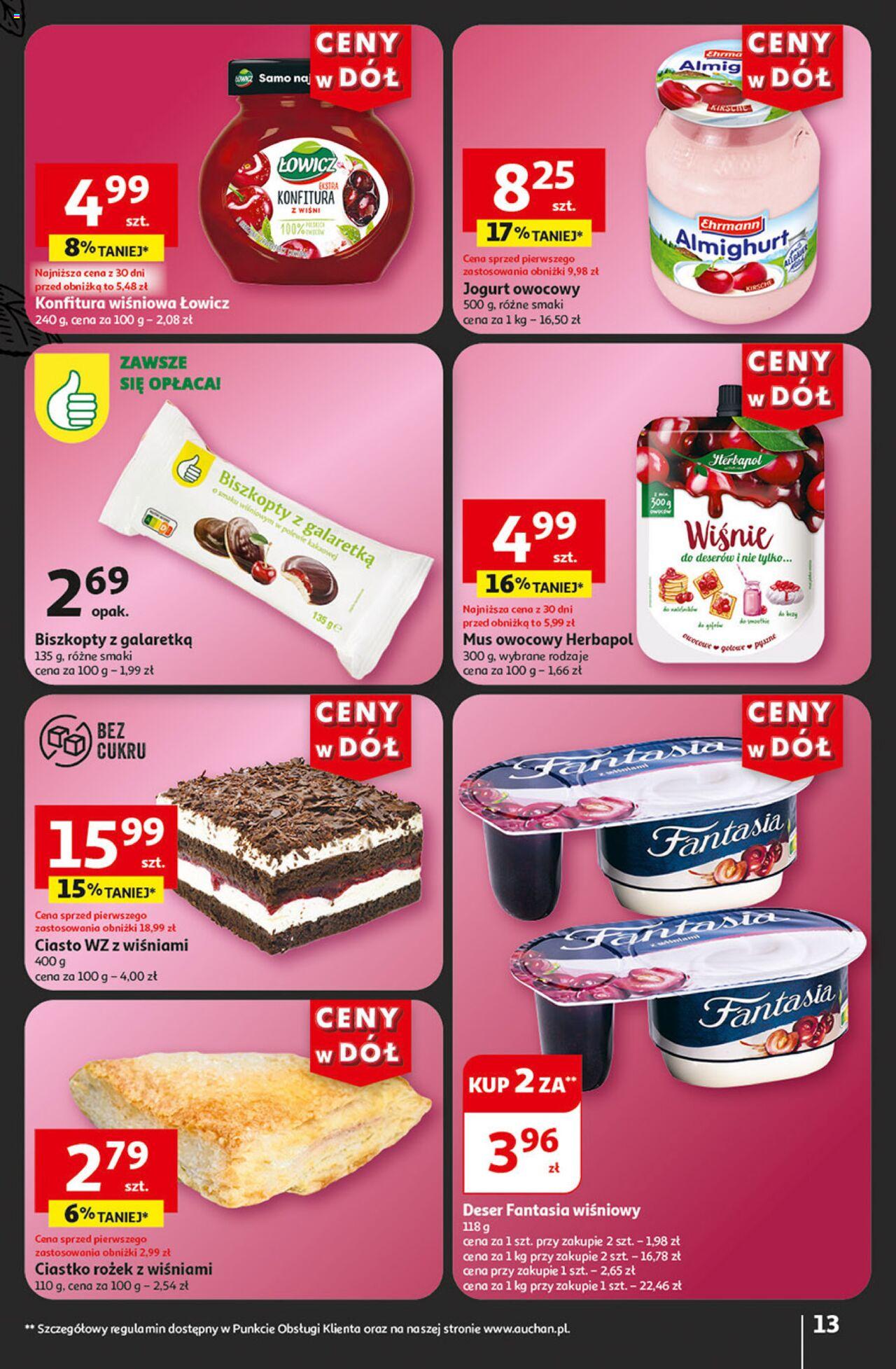 Auchan Ceny w dół Hipermarket Gazetka ważna od 04.07.2024 do 10.07.2024 strona 15