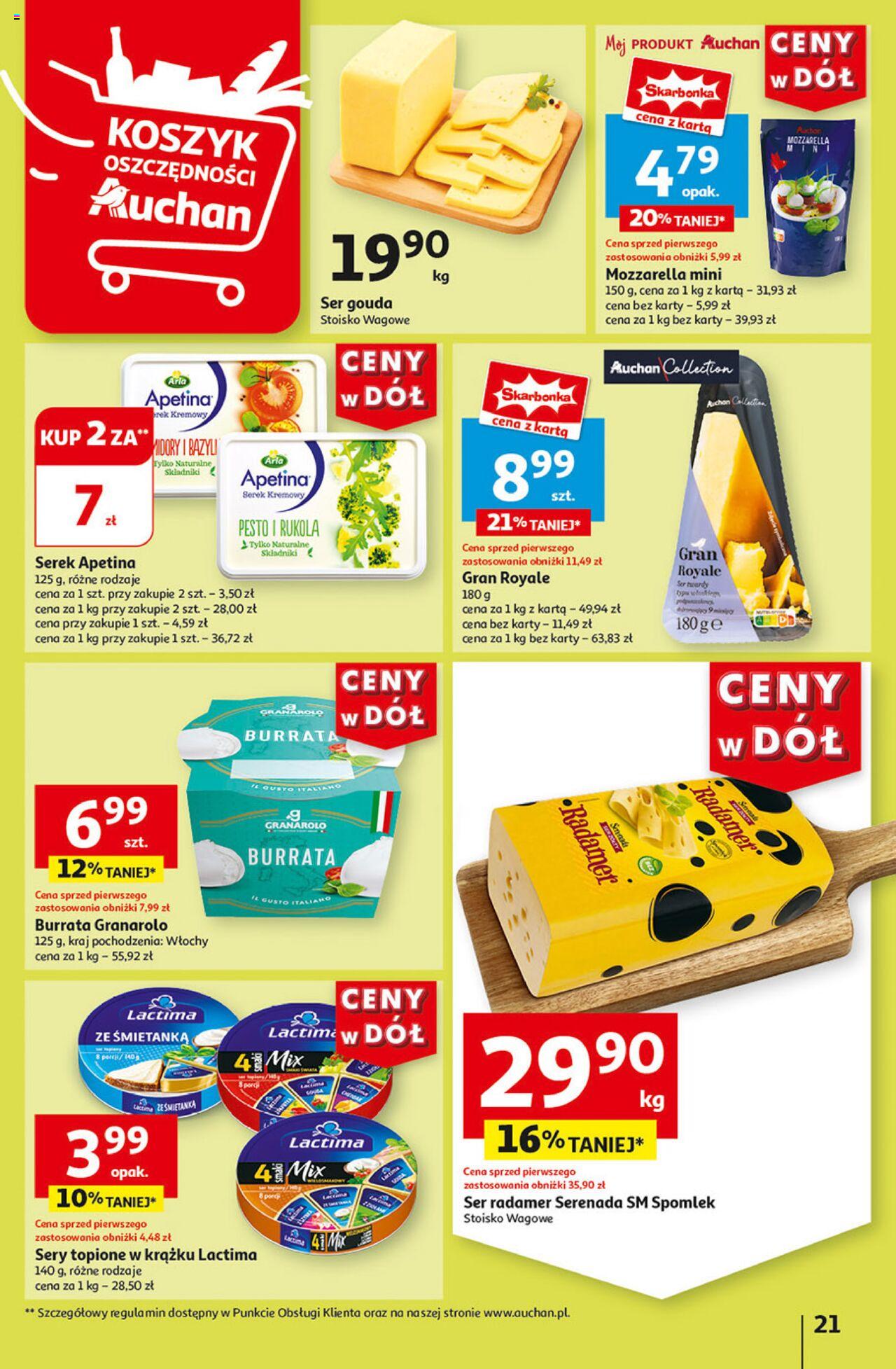 Auchan Ceny w dół Hipermarket Gazetka ważna od 04.07.2024 do 10.07.2024 strona 23