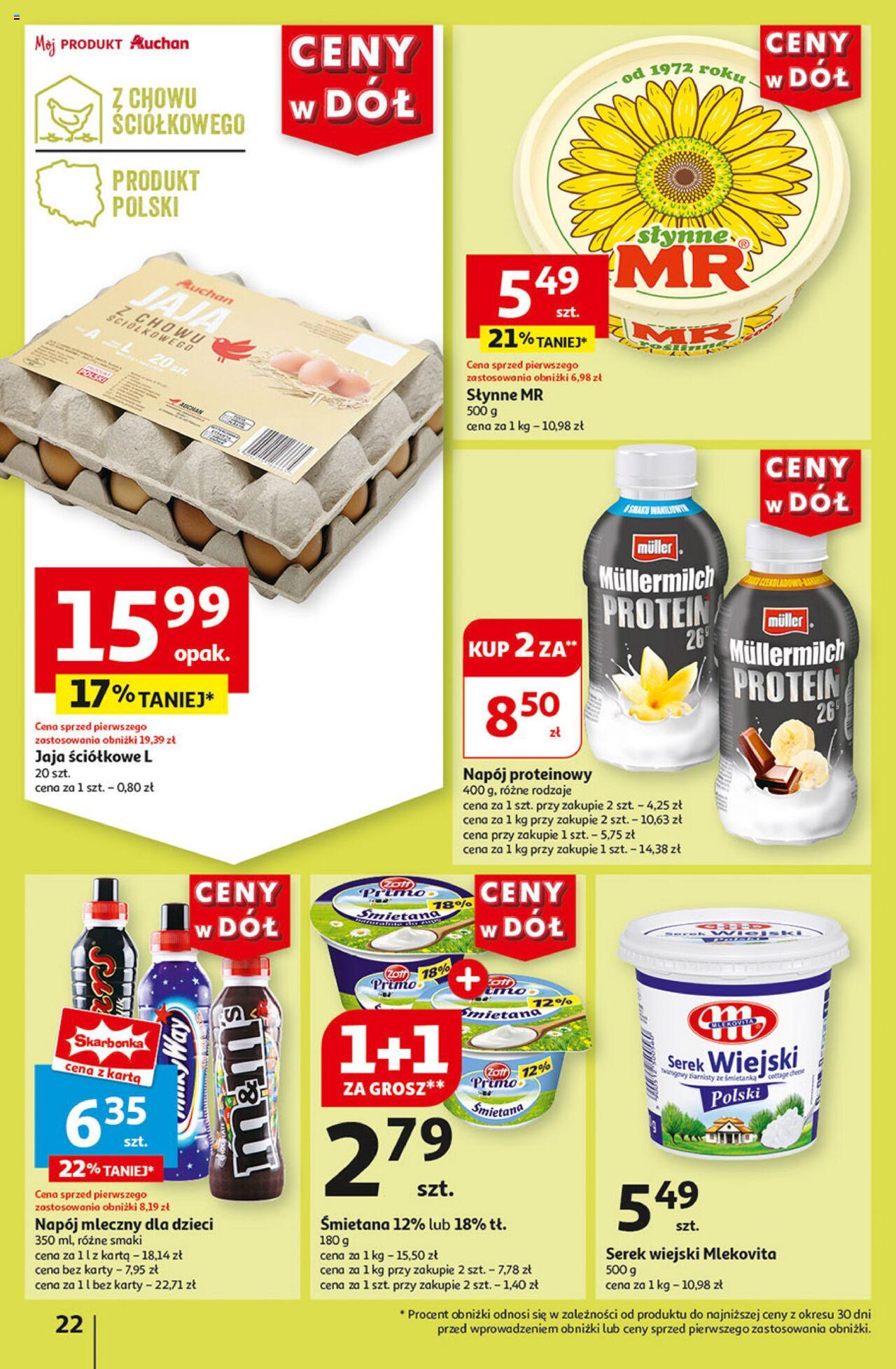 Auchan Ceny w dół Hipermarket Gazetka ważna od 04.07.2024 do 10.07.2024 strona 24