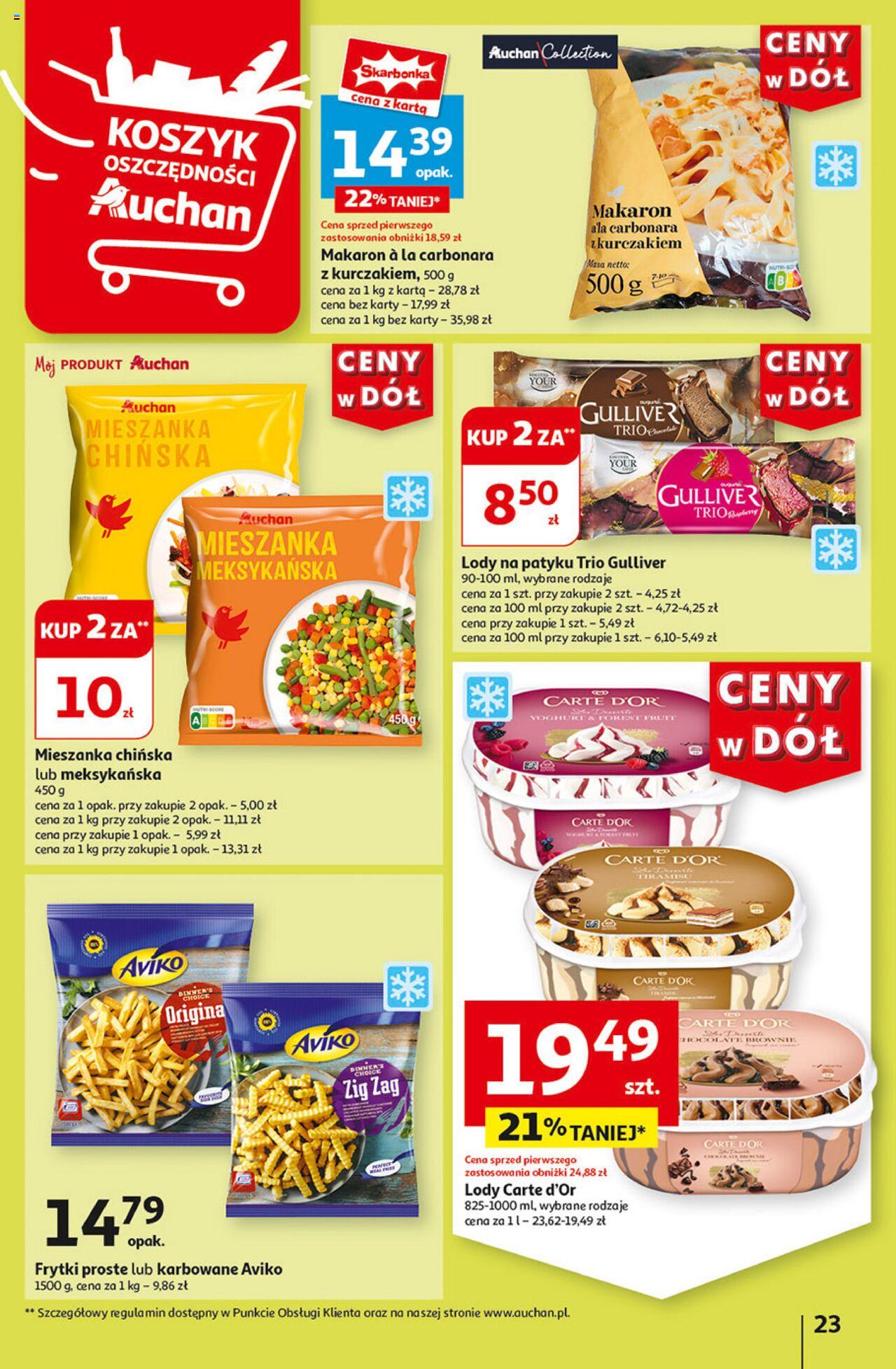 Auchan Ceny w dół Hipermarket Gazetka ważna od 04.07.2024 do 10.07.2024 strona 25