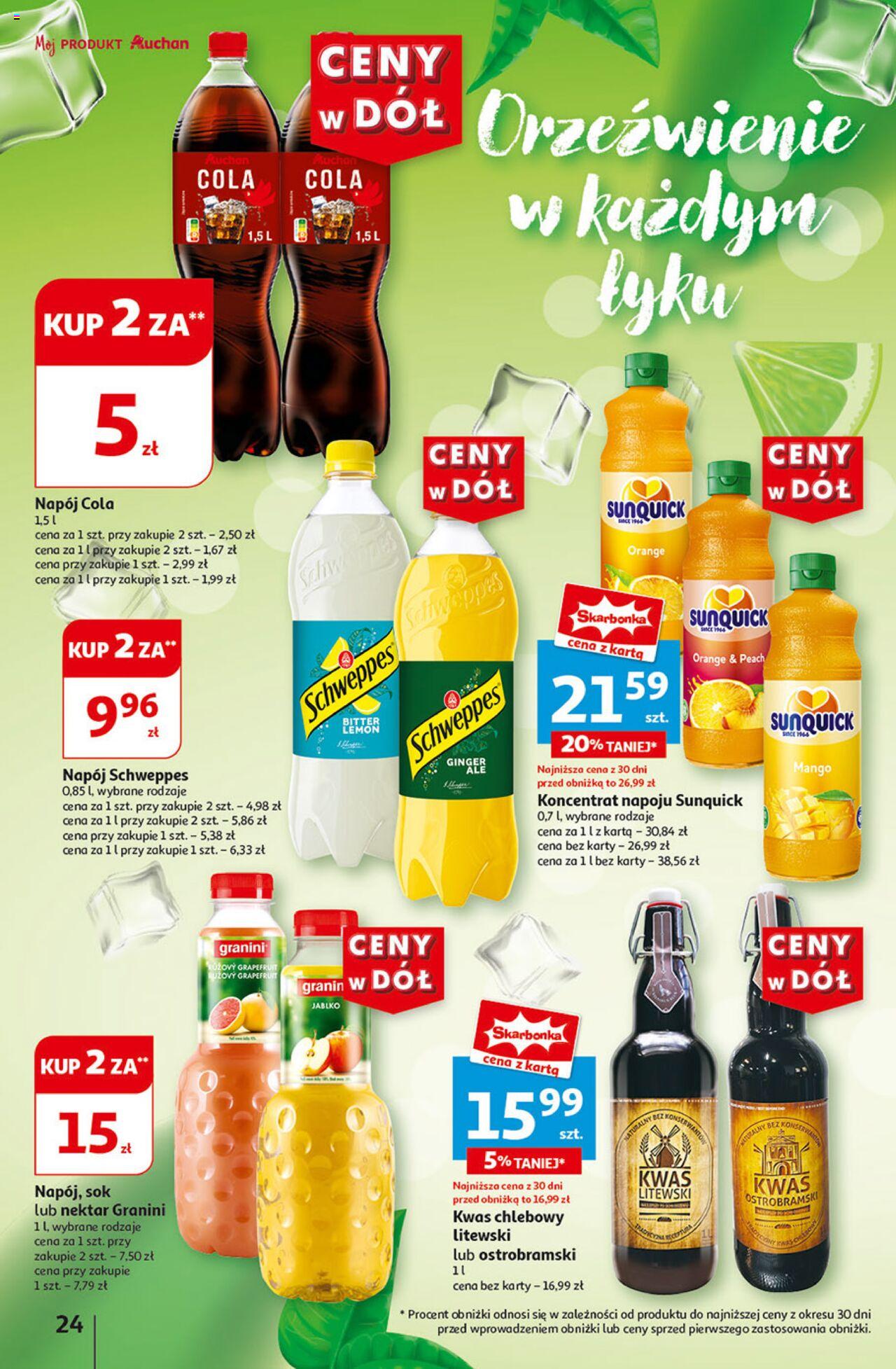 Auchan Ceny w dół Hipermarket Gazetka ważna od 04.07.2024 do 10.07.2024 strona 26