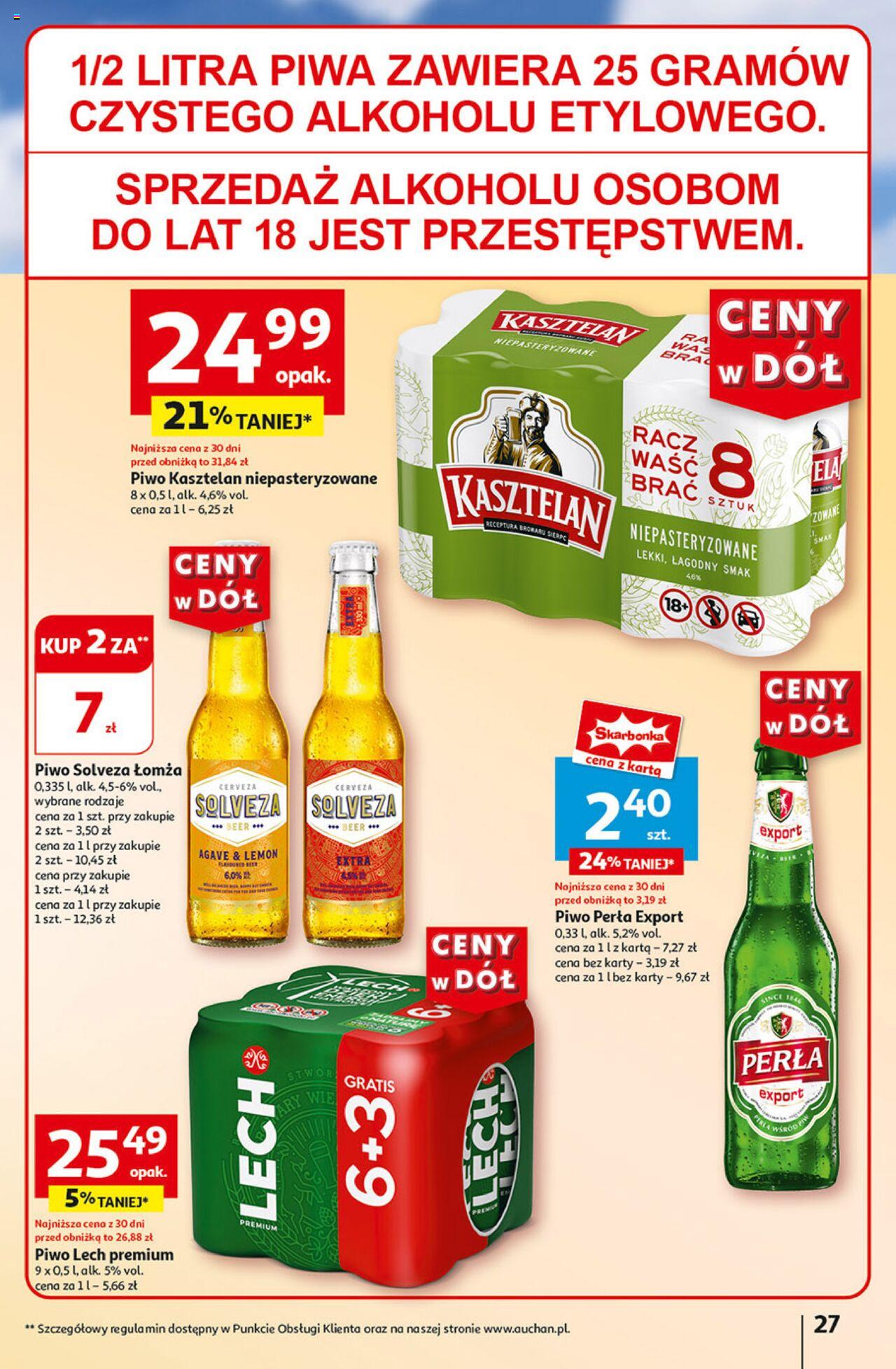 Auchan Ceny w dół Hipermarket Gazetka ważna od 04.07.2024 do 10.07.2024 strona 29