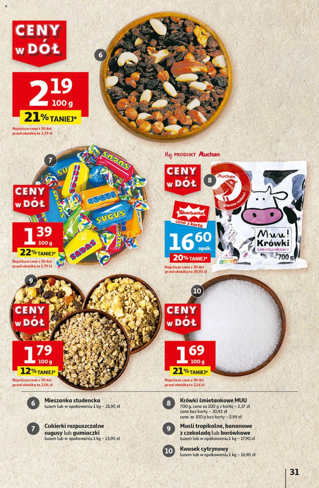 Auchan Ceny w dół Hipermarket Gazetka ważna od 04.07.2024 do 10.07.2024 strona 33