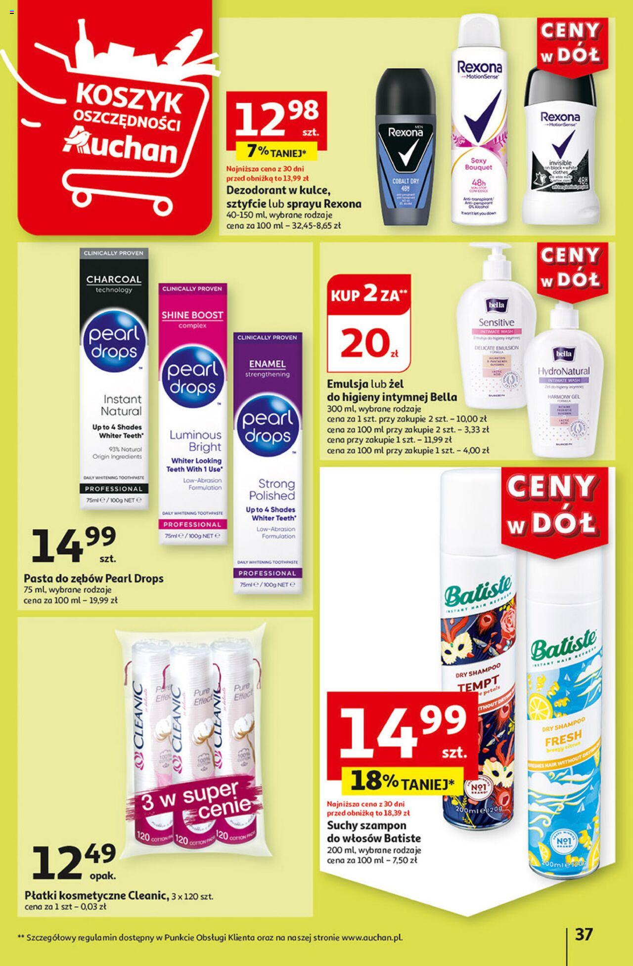 Auchan Ceny w dół Hipermarket Gazetka ważna od 04.07.2024 do 10.07.2024 strona 39