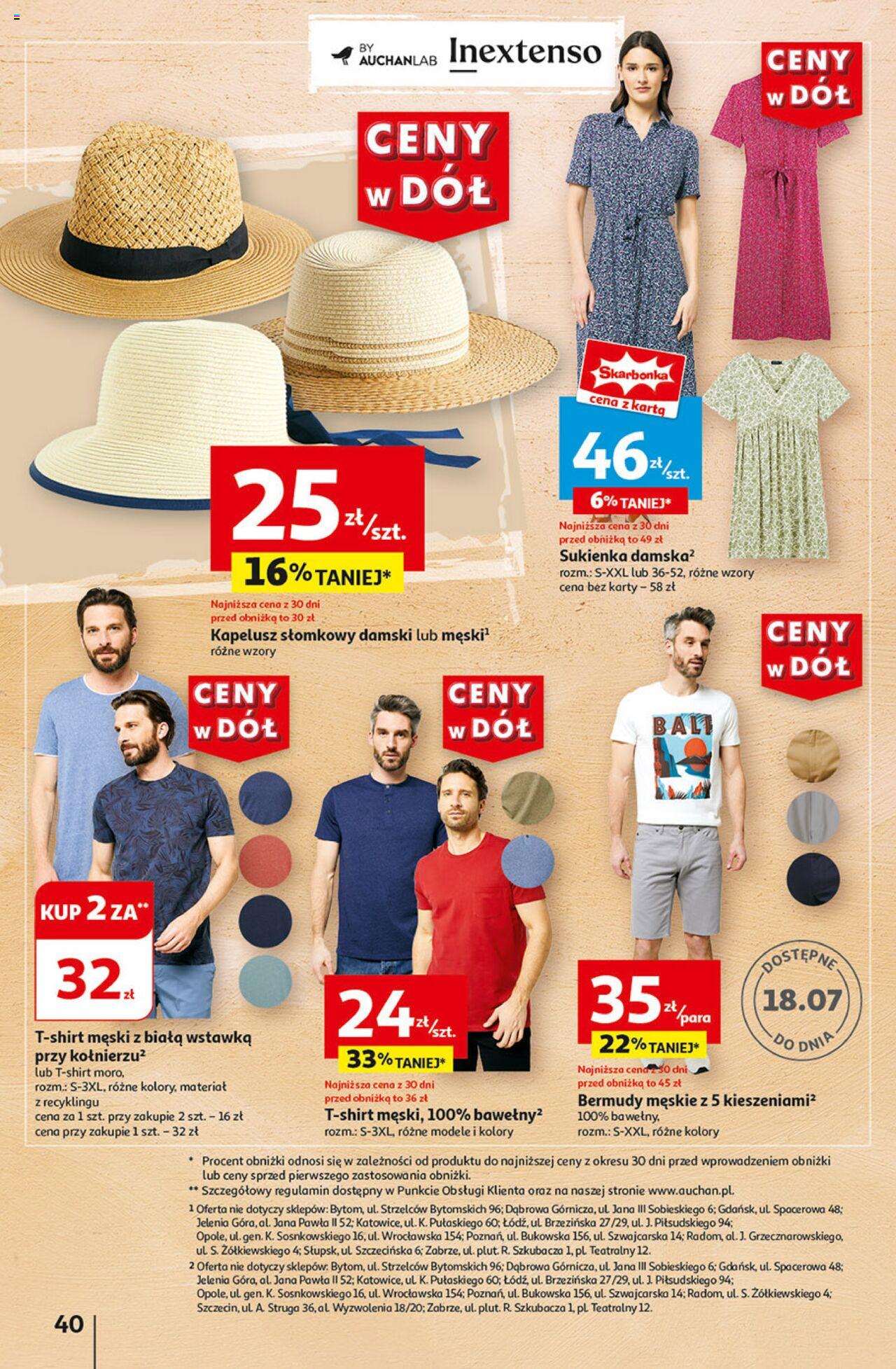 Auchan Ceny w dół Hipermarket Gazetka ważna od 04.07.2024 do 10.07.2024 strona 48